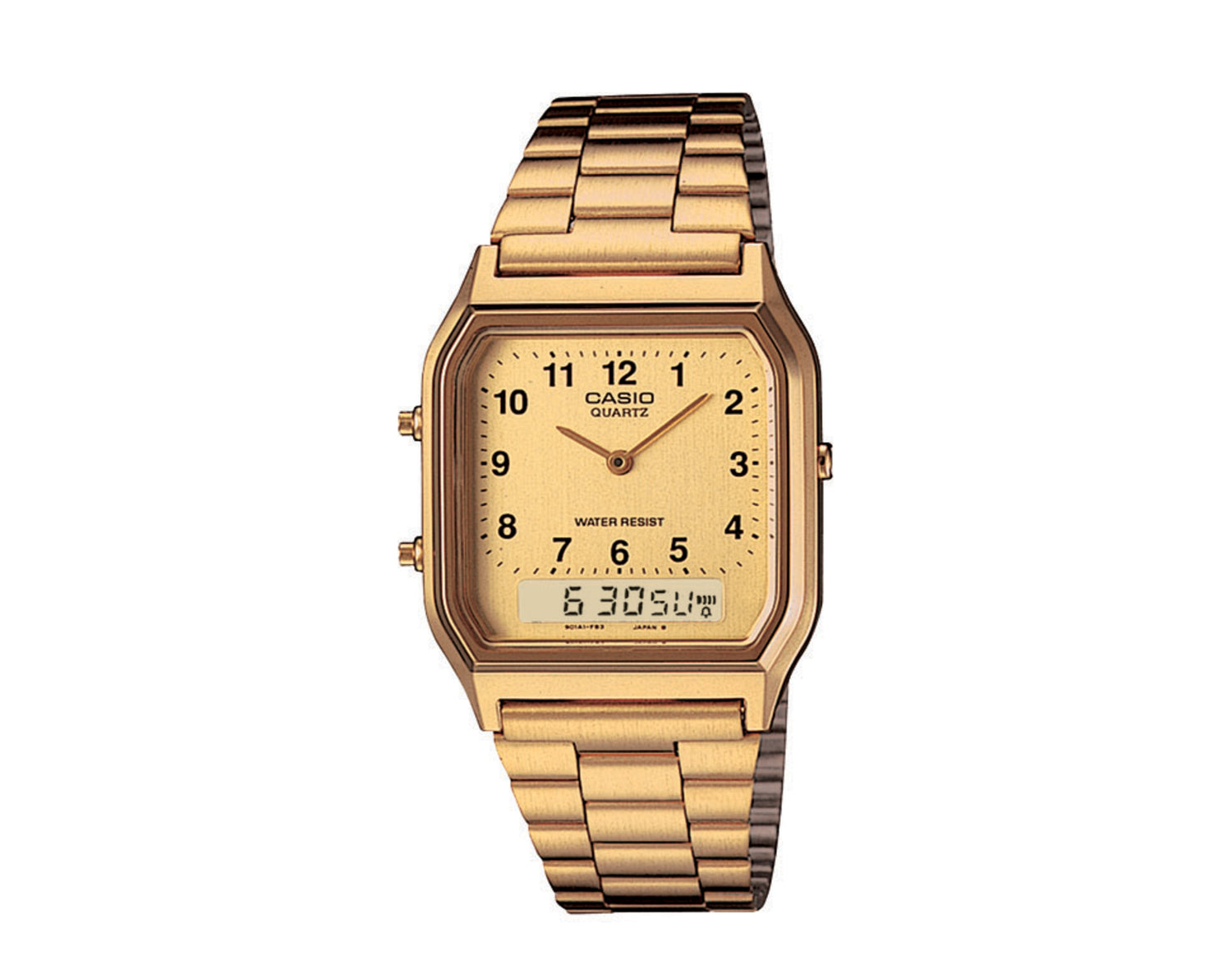 Casio Vintage AQ230GA Analog Digital Stainless Steel Watch