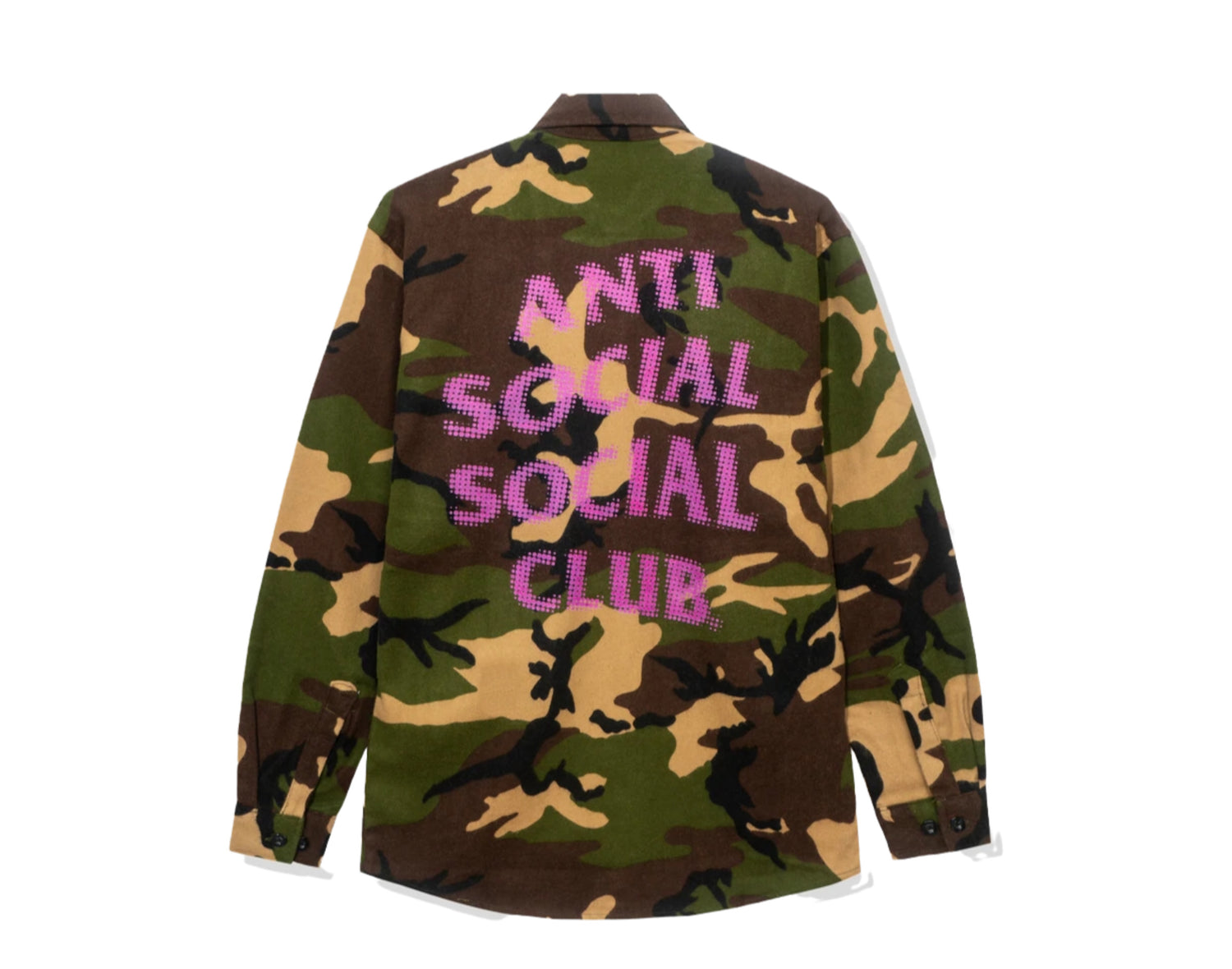 Anti Social Social Club Dialtone Camo Flannel Shirt