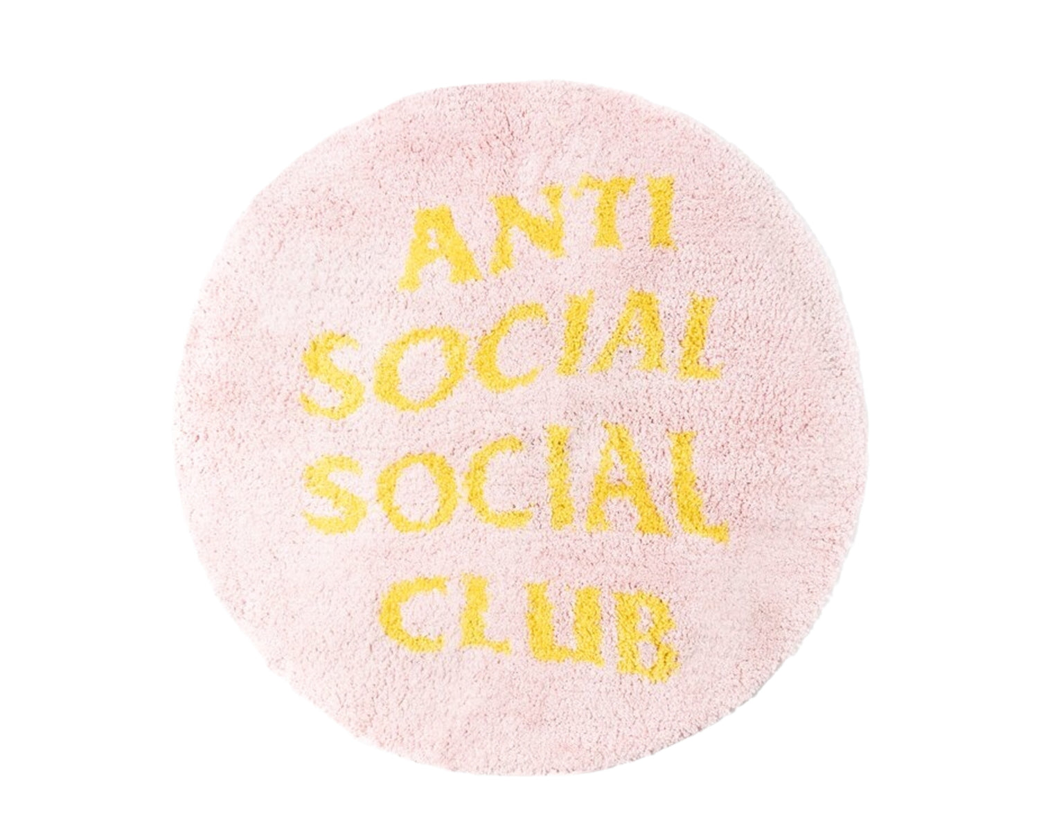 Anti Social Social Club No Shoes Inside Pink Shag Rug