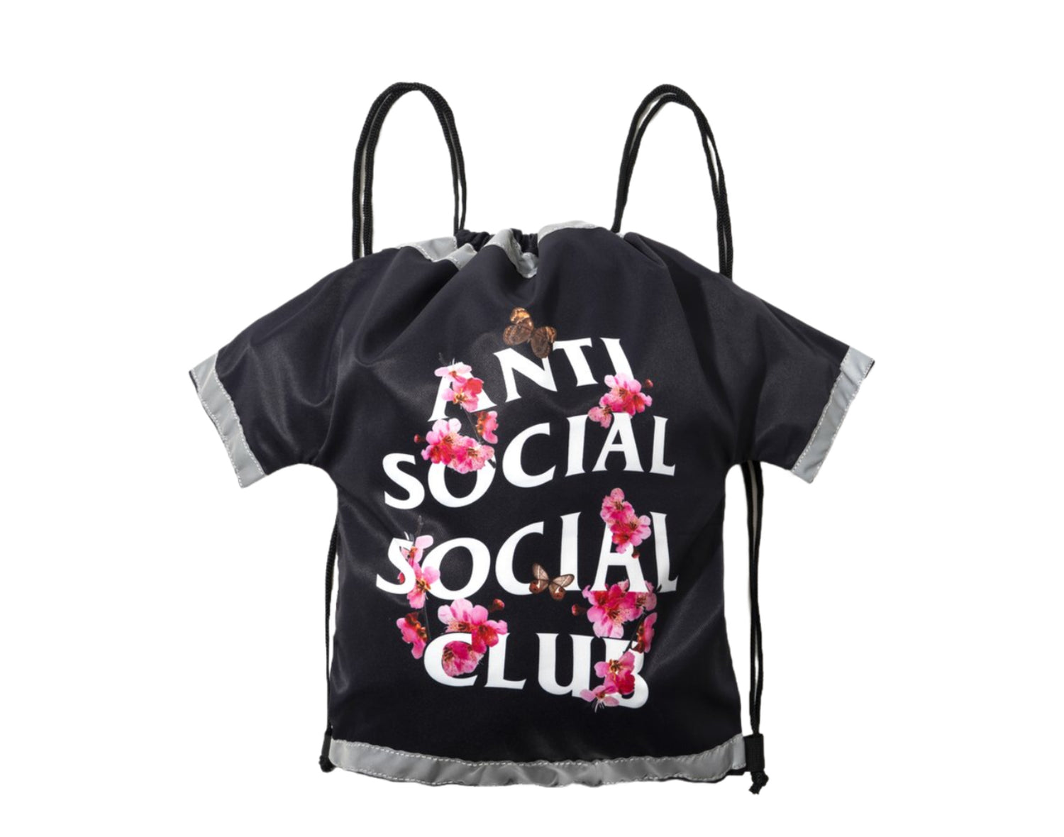 Anti Social Social Club Cute AF Black Drawstring Bag