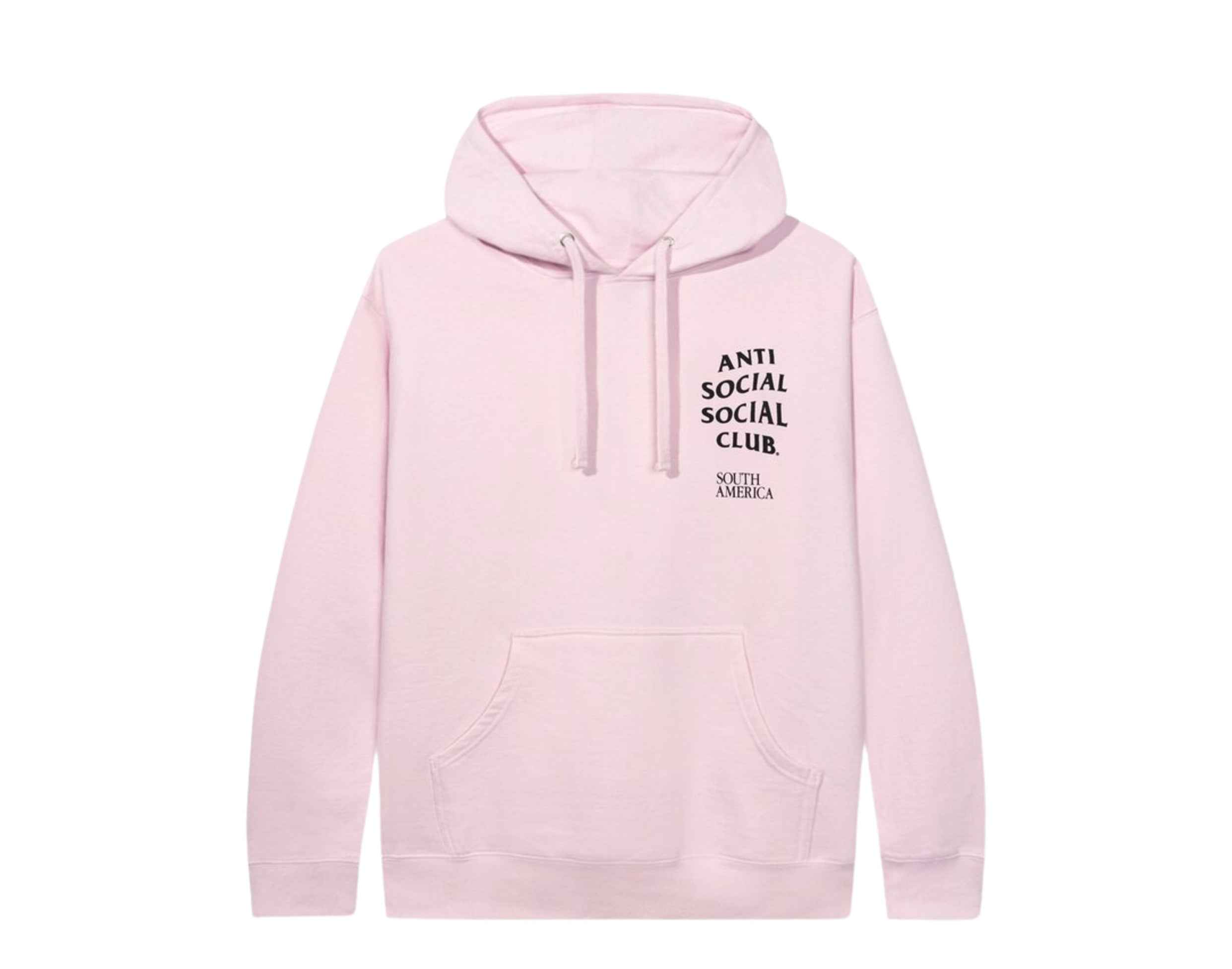 Anti Social Social Club South America Pink Hoodie NYCMode