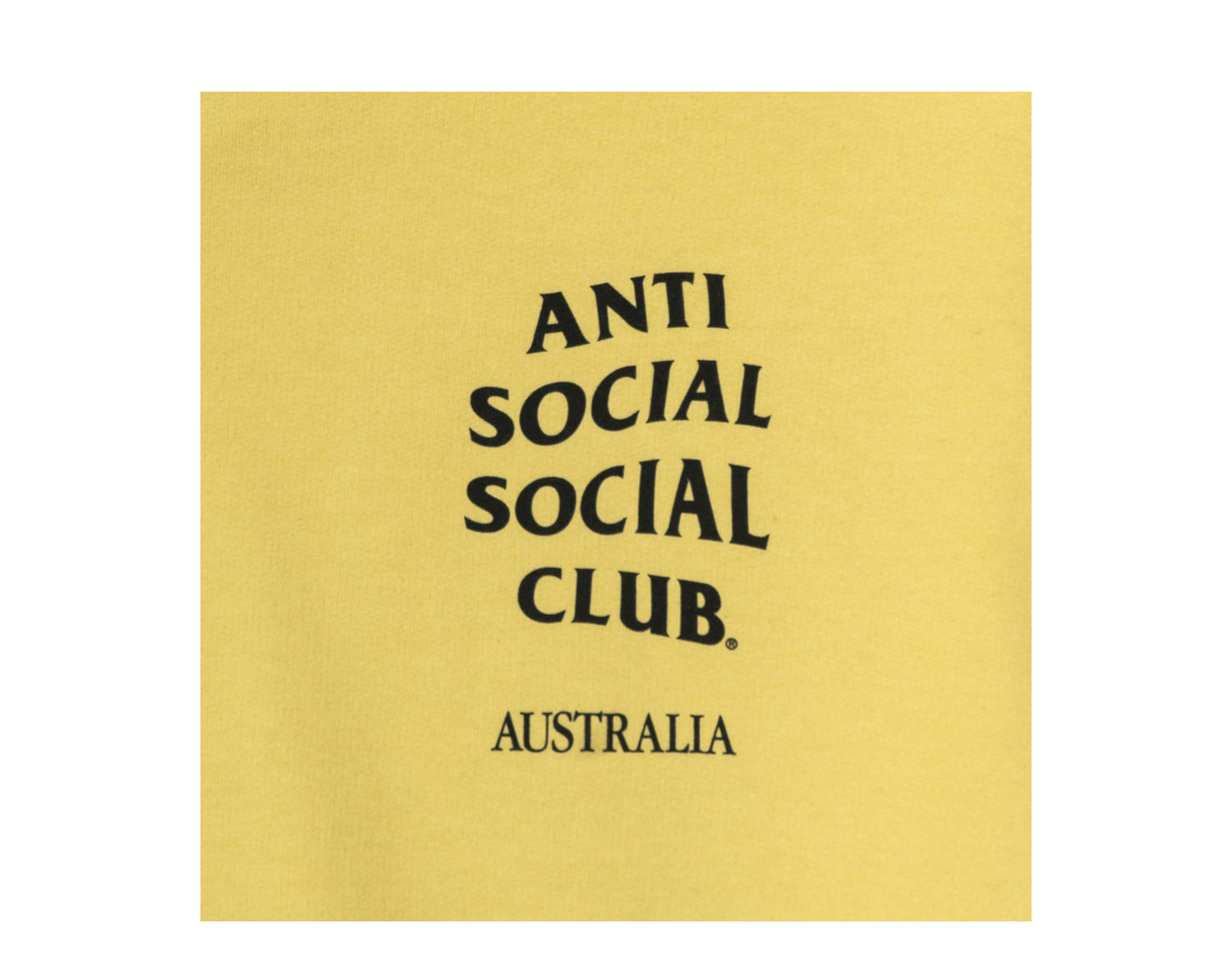 Anti Social Social Club Australia Yellow Hoodie
