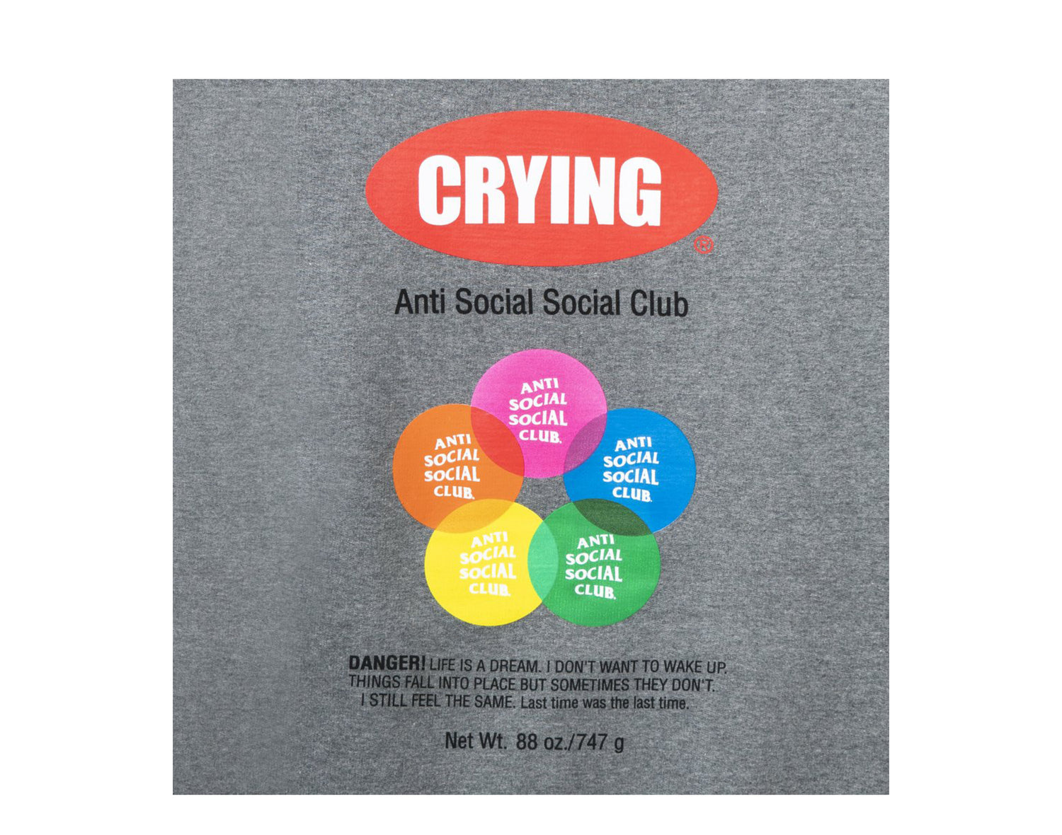 Anti Social Social Club Toy With Me Grey Hoodie
