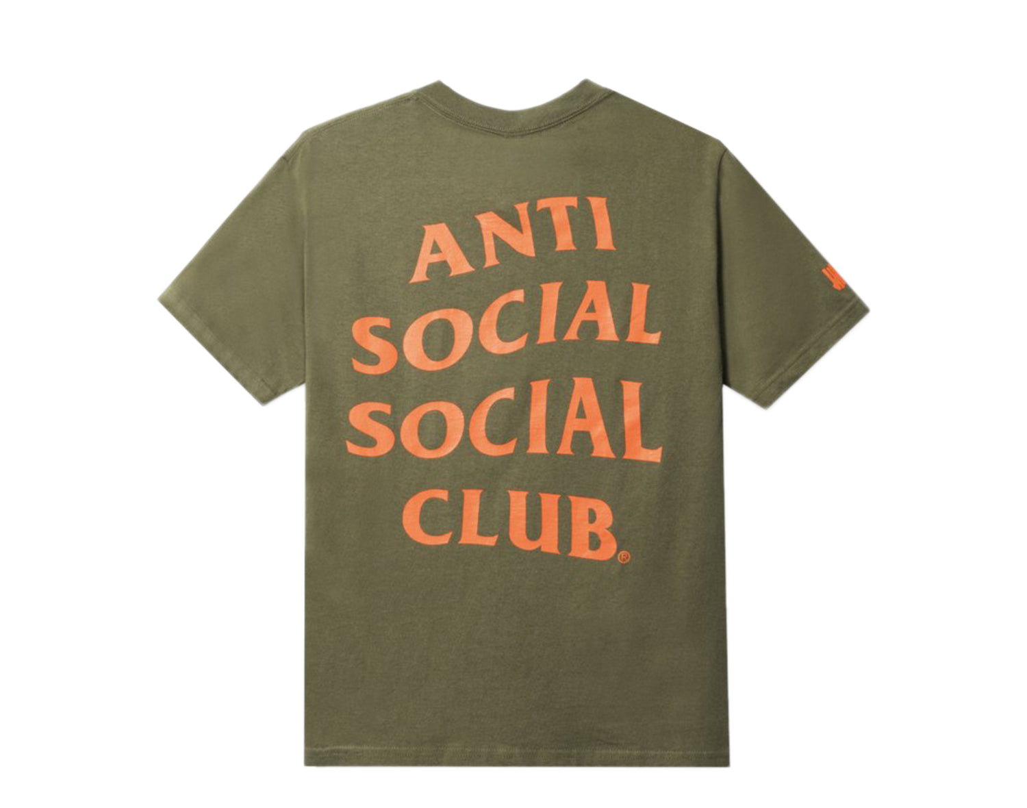 Anti Social Social Club X Undefeated Paranoid Olive Tee