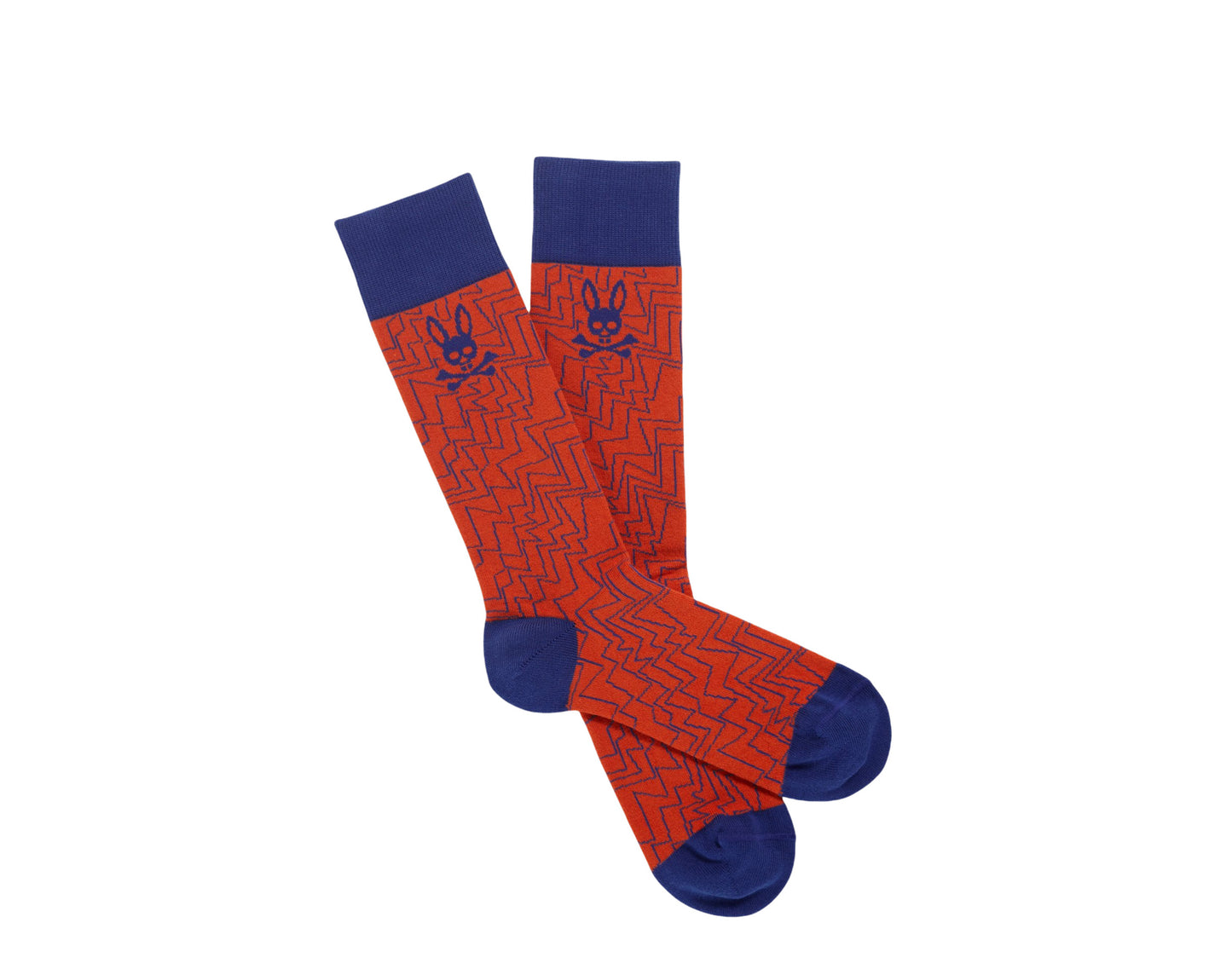 Psycho Bunny Geometric Pattern Men's Socks