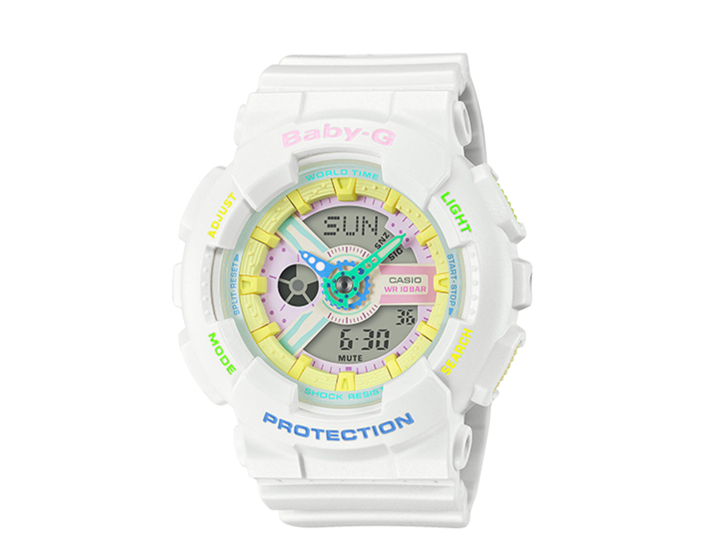 Casio G-Shock Baby-G BA110 Decora Analog Digital Resin Watch