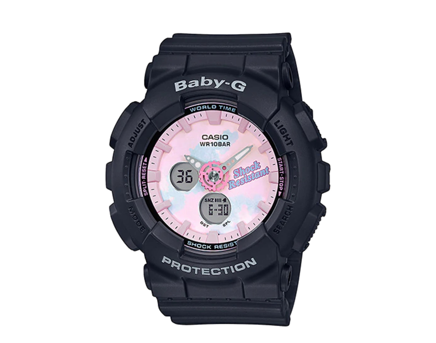 Casio G-Shock Baby-G BA120T Tie-Dye Analog Digital Resin Women's Watch