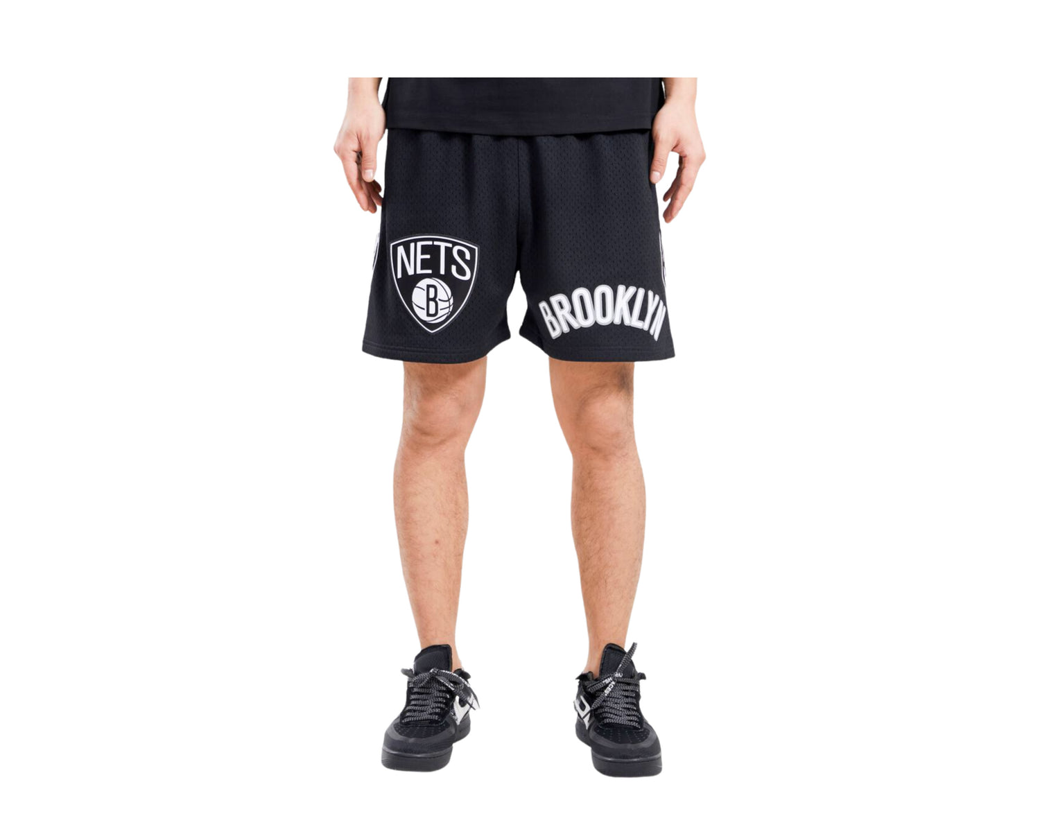 Pro Standard NBA Brooklyn Nets Logo Pro Team Mesh Shorts