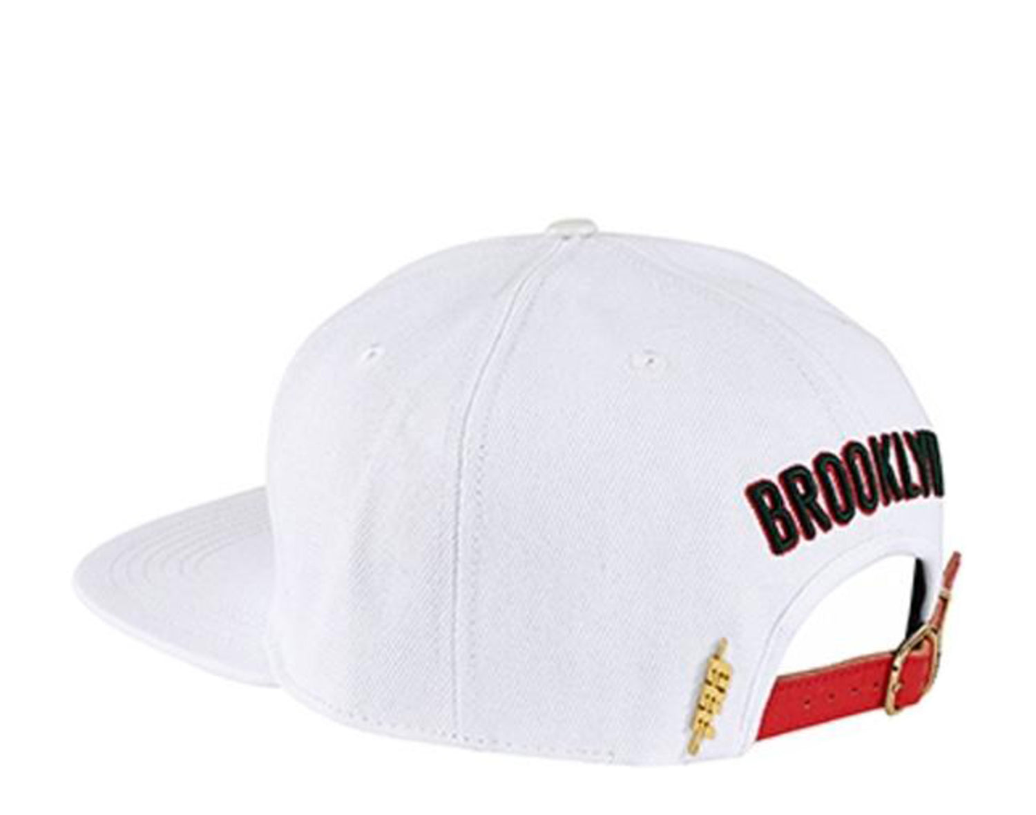 Pro Standard Brooklyn Nets Logo Green-Red Patch Strapback Hat