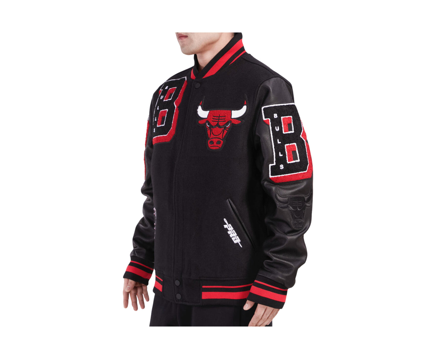 Pro Standard NBA Chicago Bulls Mash Up Logo Varsity Men's Jacket