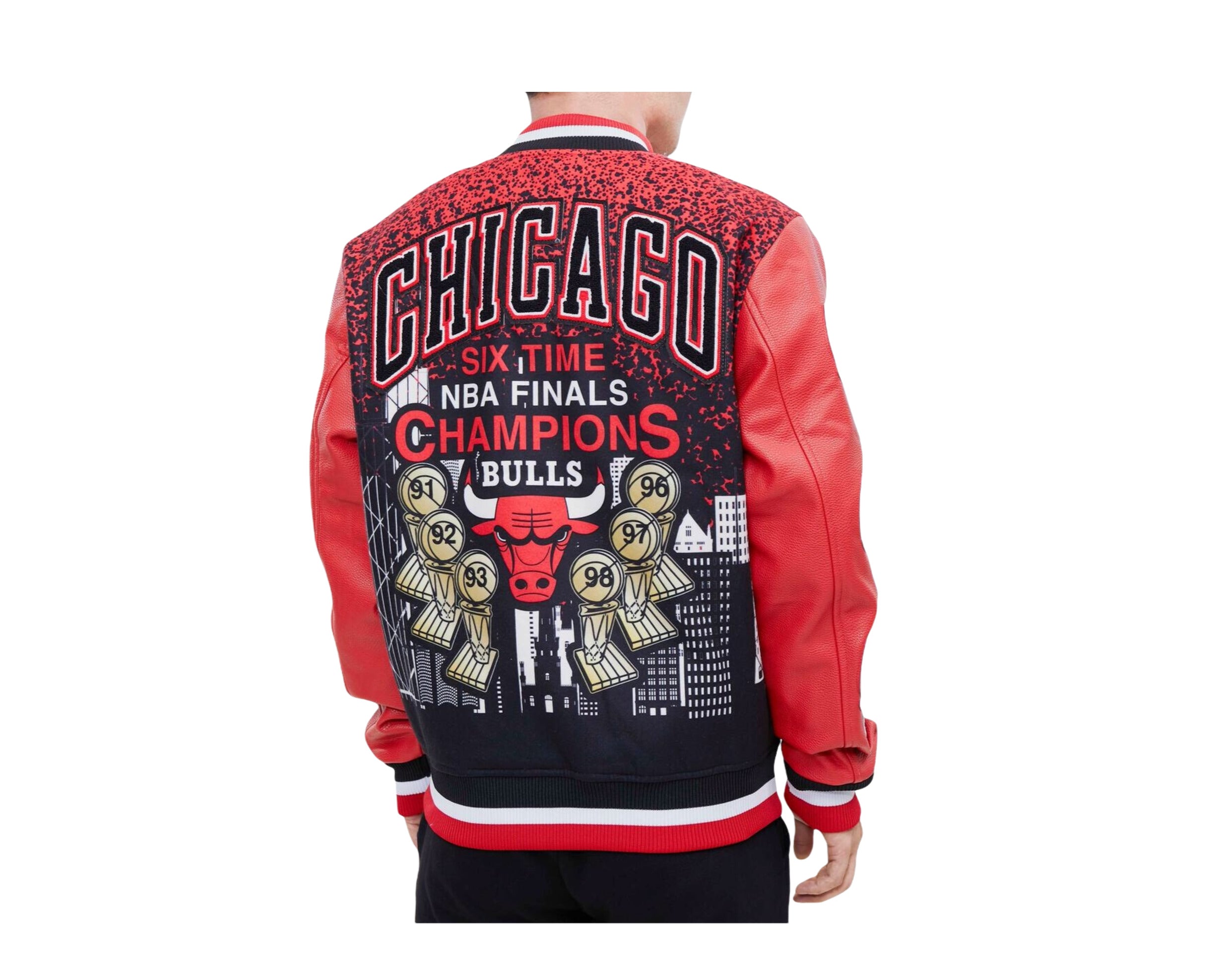 Pro Standard Chicago Bulls Varsity Jacket Brown