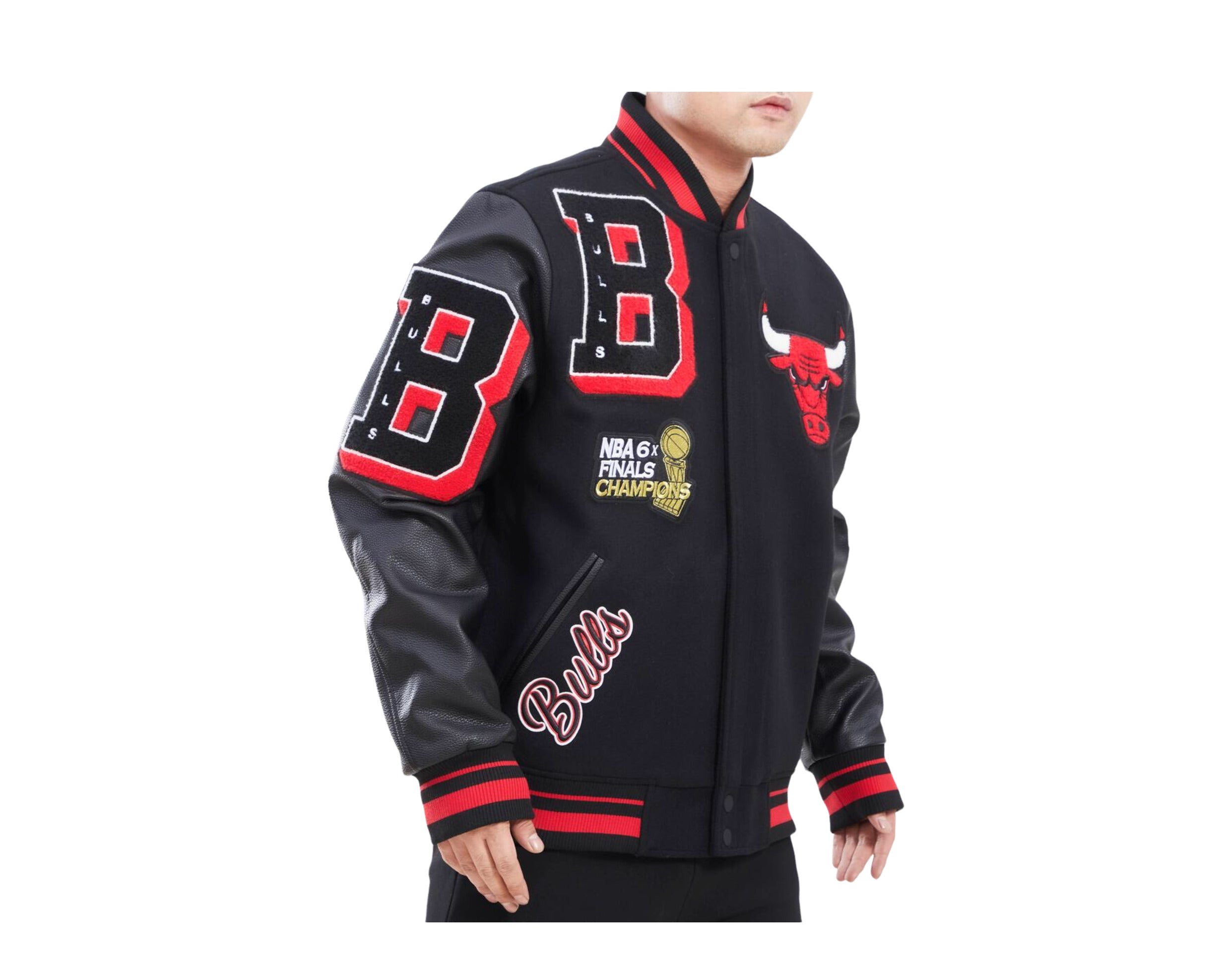 Shop Pro Standard Chicago Bulls Logo Mashup Varsity Jacket BCB654182-BKR  black