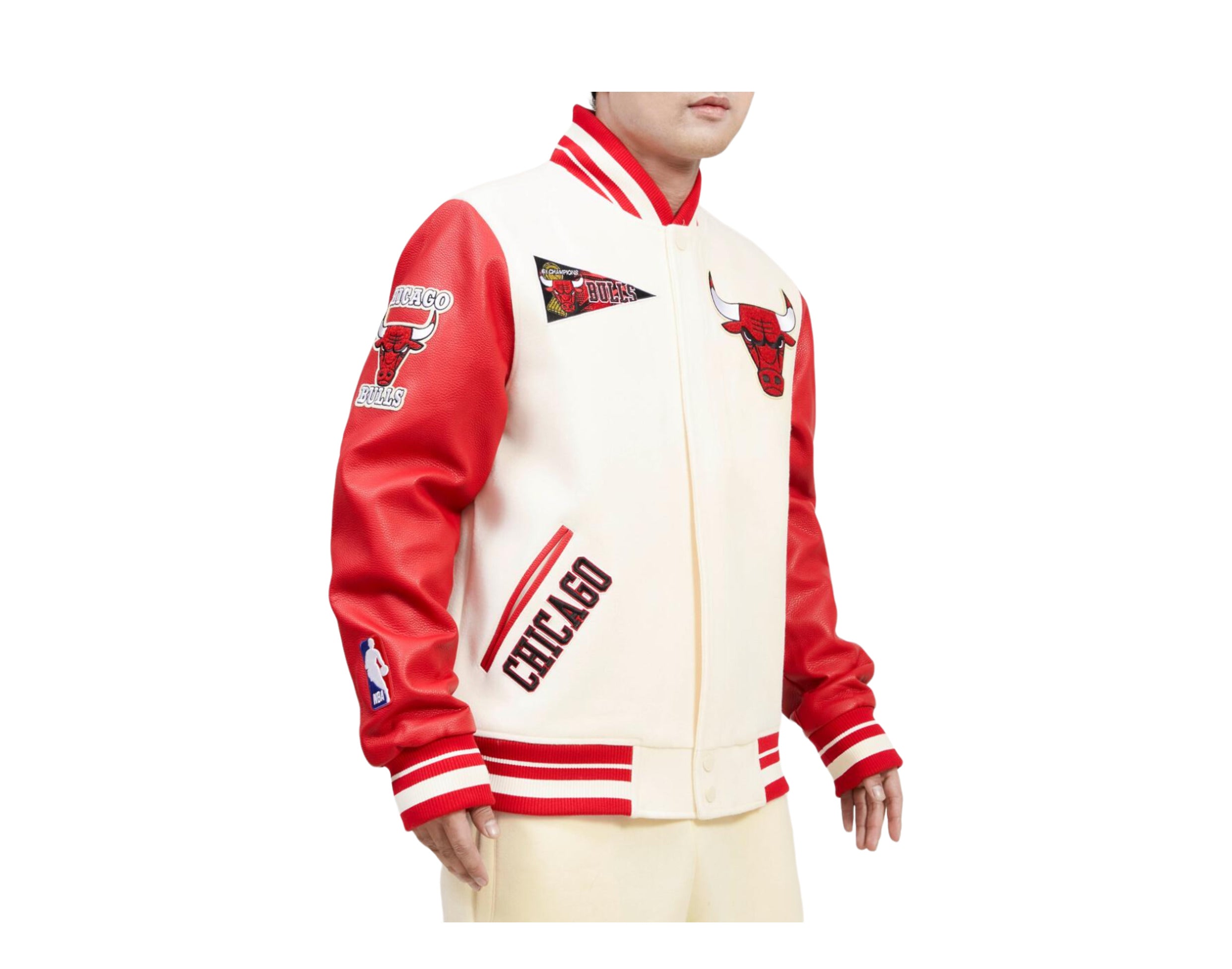 Pro Standard Nba Chicago Bulls Logo Varsity Jacket
