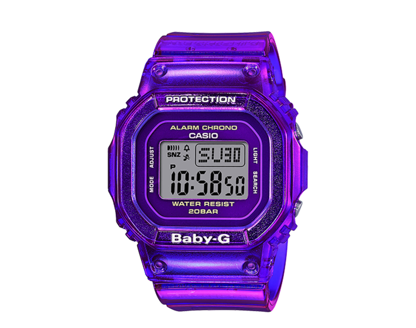 Casio G-Shock Baby-G BGD560S Semi-Transparent Shock Digital Resin Watch