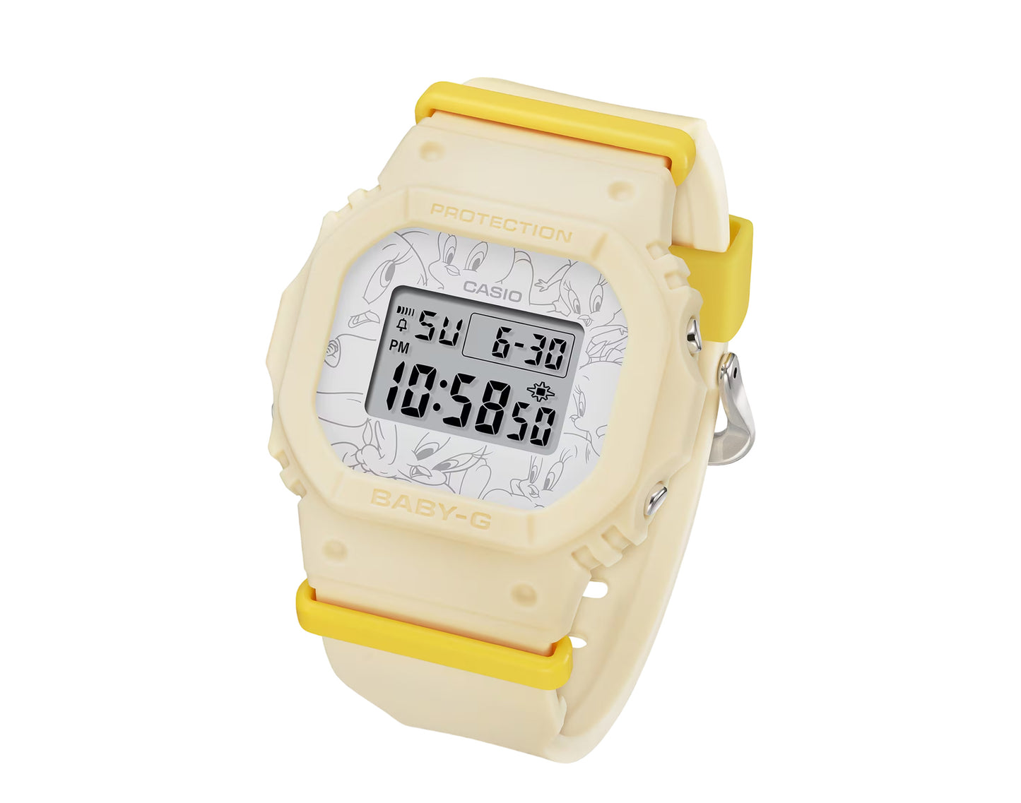 Casio G-Shock Baby-G x Tweety Looney Tunes BGD565TW Digital Resin Watch