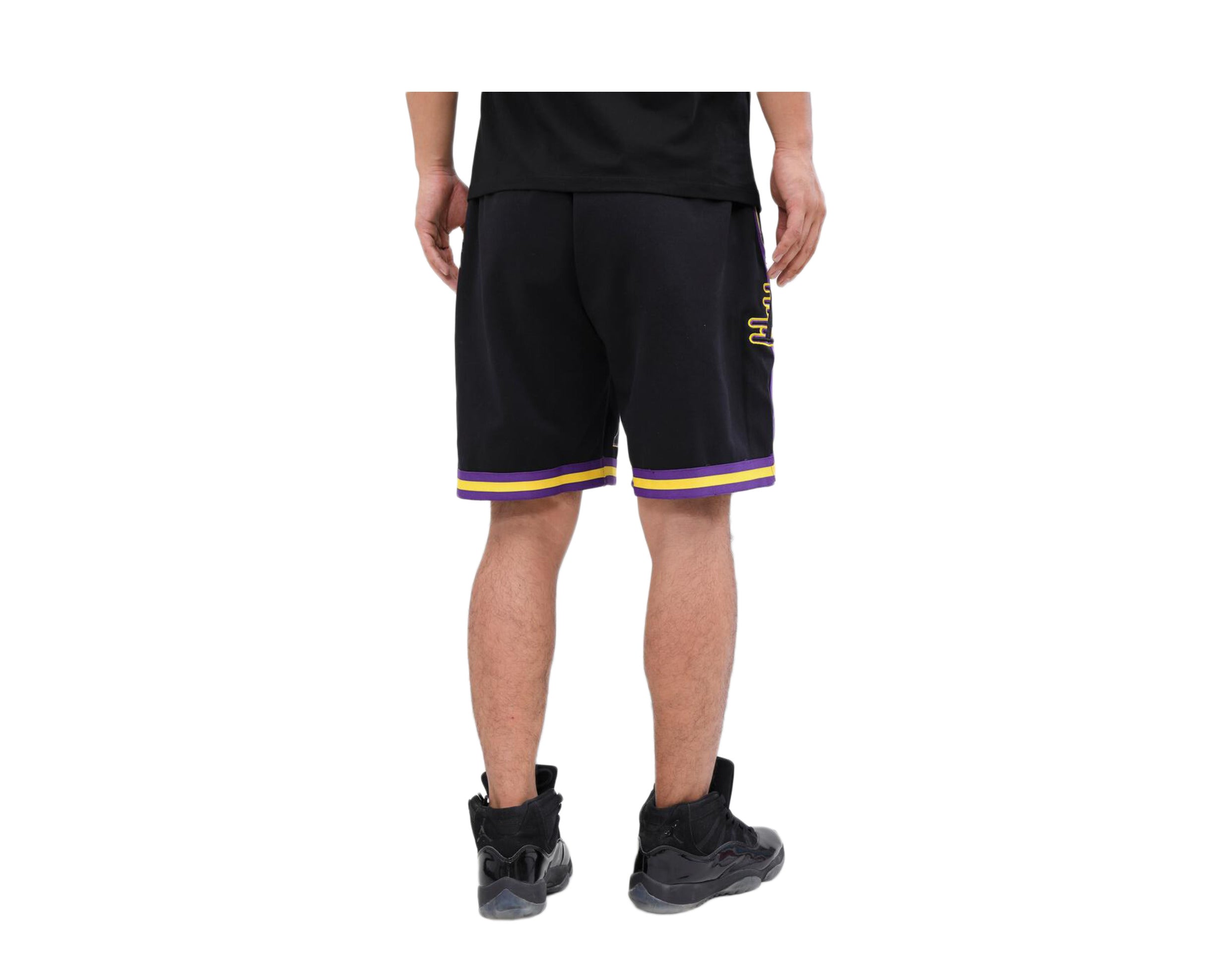Men's Los Angeles Lakers LeBron James Pro Standard Black Team Player Shorts