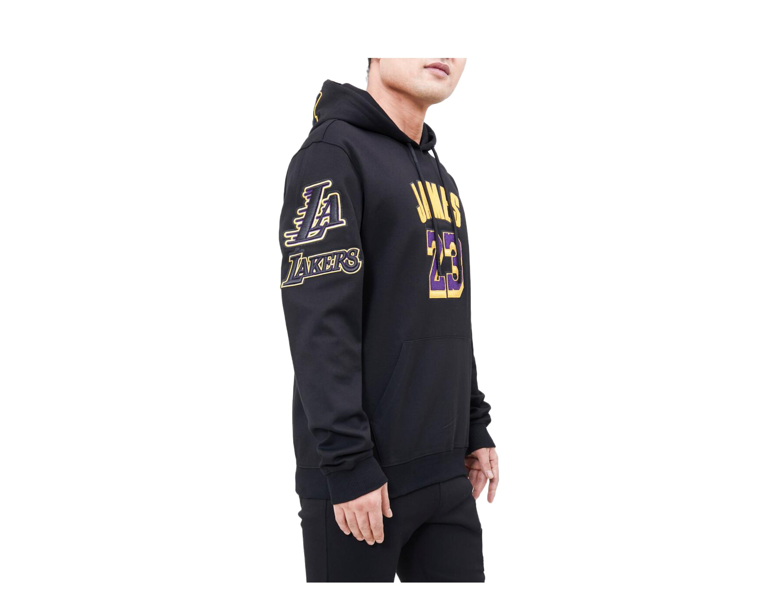 Men's Los Angeles Lakers LeBron James Pro Standard White Player Pullover  Hoodie