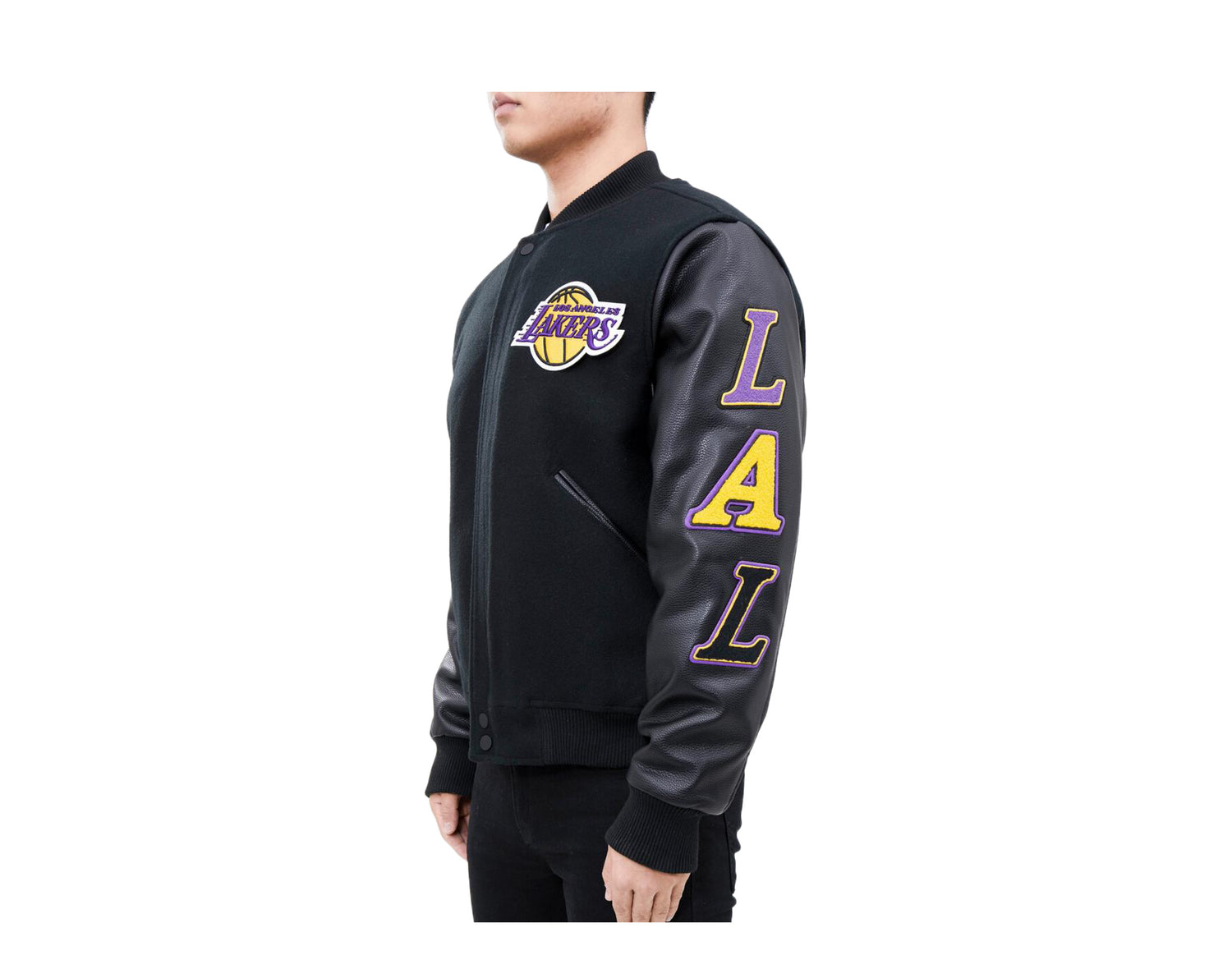 Pro Standard NBA Los Angeles Lakers Logo Blended Varsity Men's Jacket