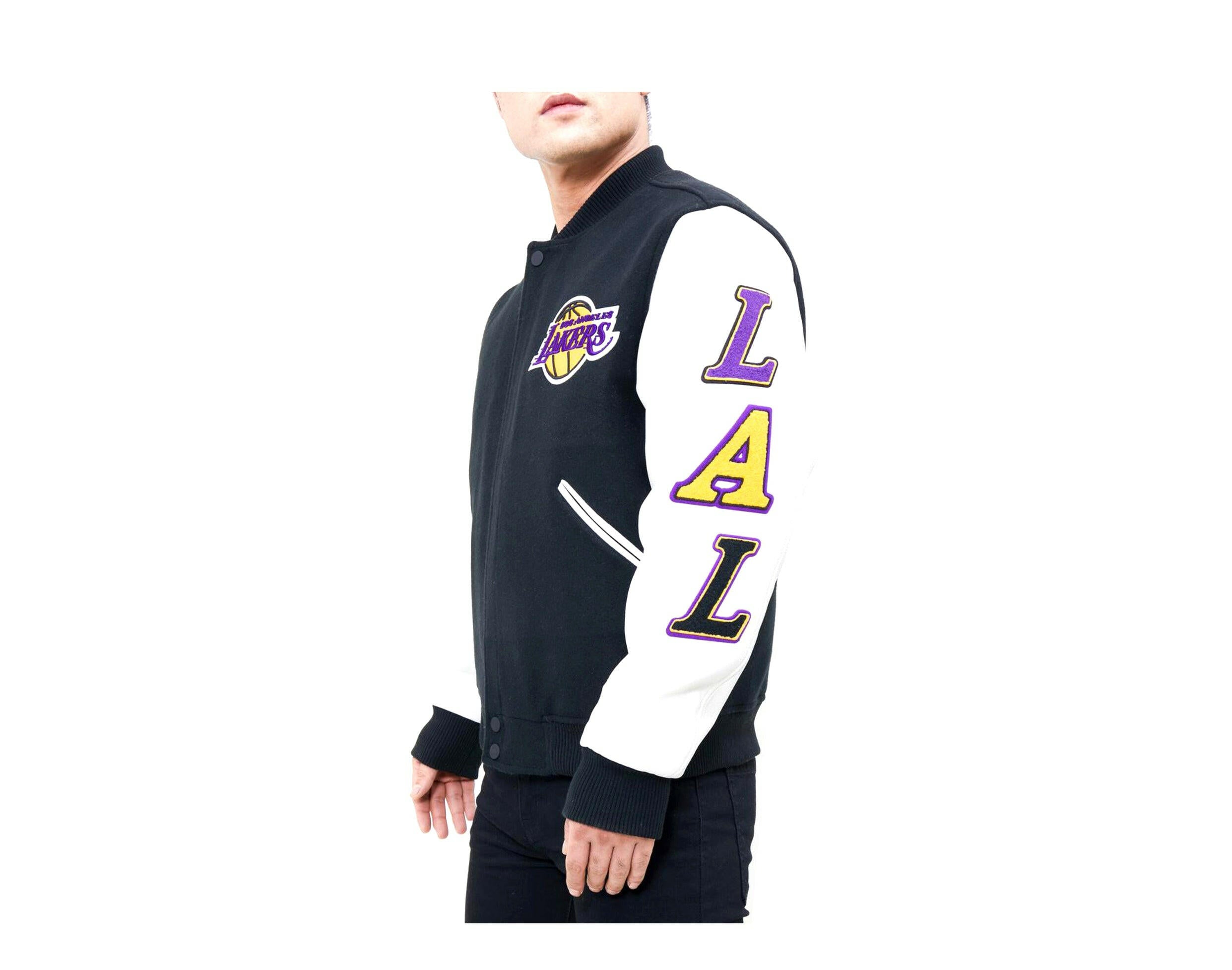 Pro Standard NBA Los Angeles Lakers Logo Blended Varsity Men's Jacket.