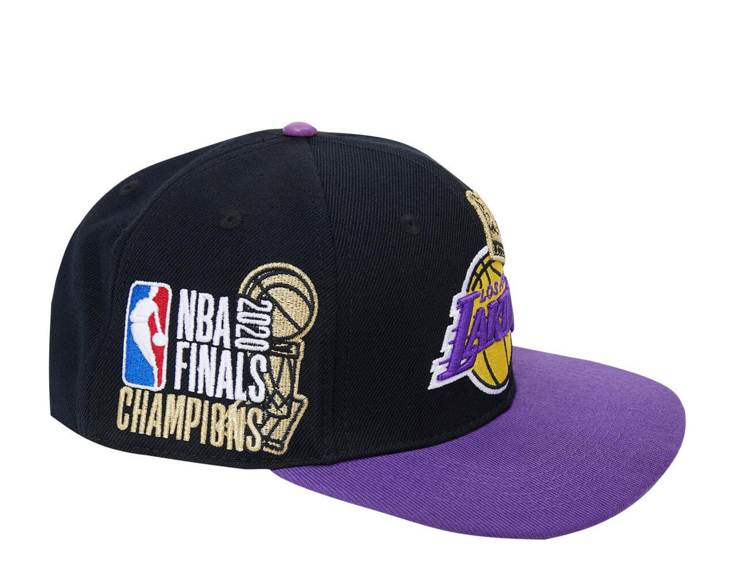 Pro Standard NBA Los Angeles Lakers Crown Team Logo Snapback Hat W/ Pink Undervisor