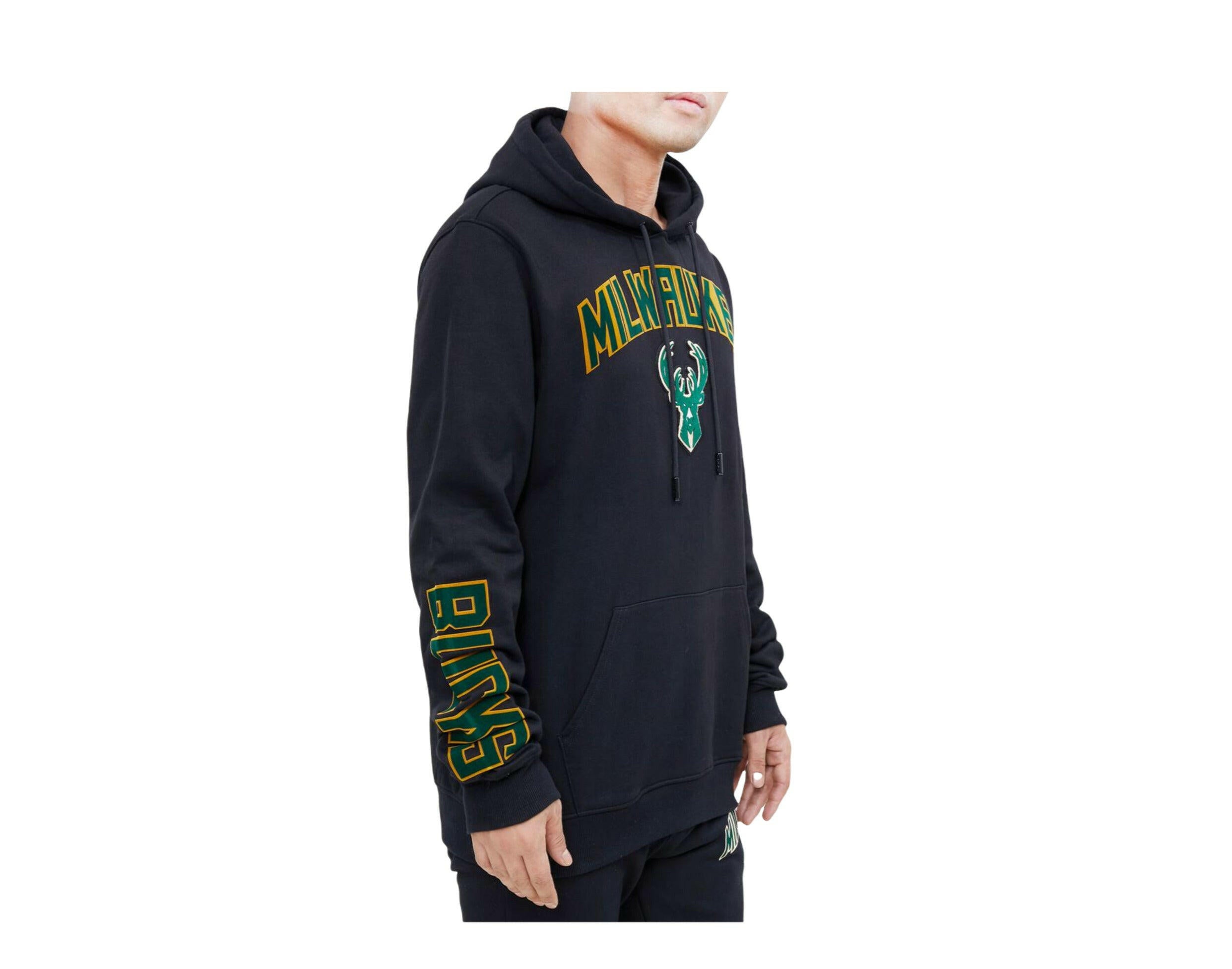 Pro Standard NBA Milwaukee Bucks Stacked Logo P/O Hoodie.