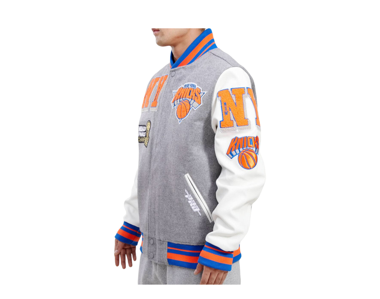Pro Standard NBA New York Knicks Mash Up Logo Varsity Men's Jacket