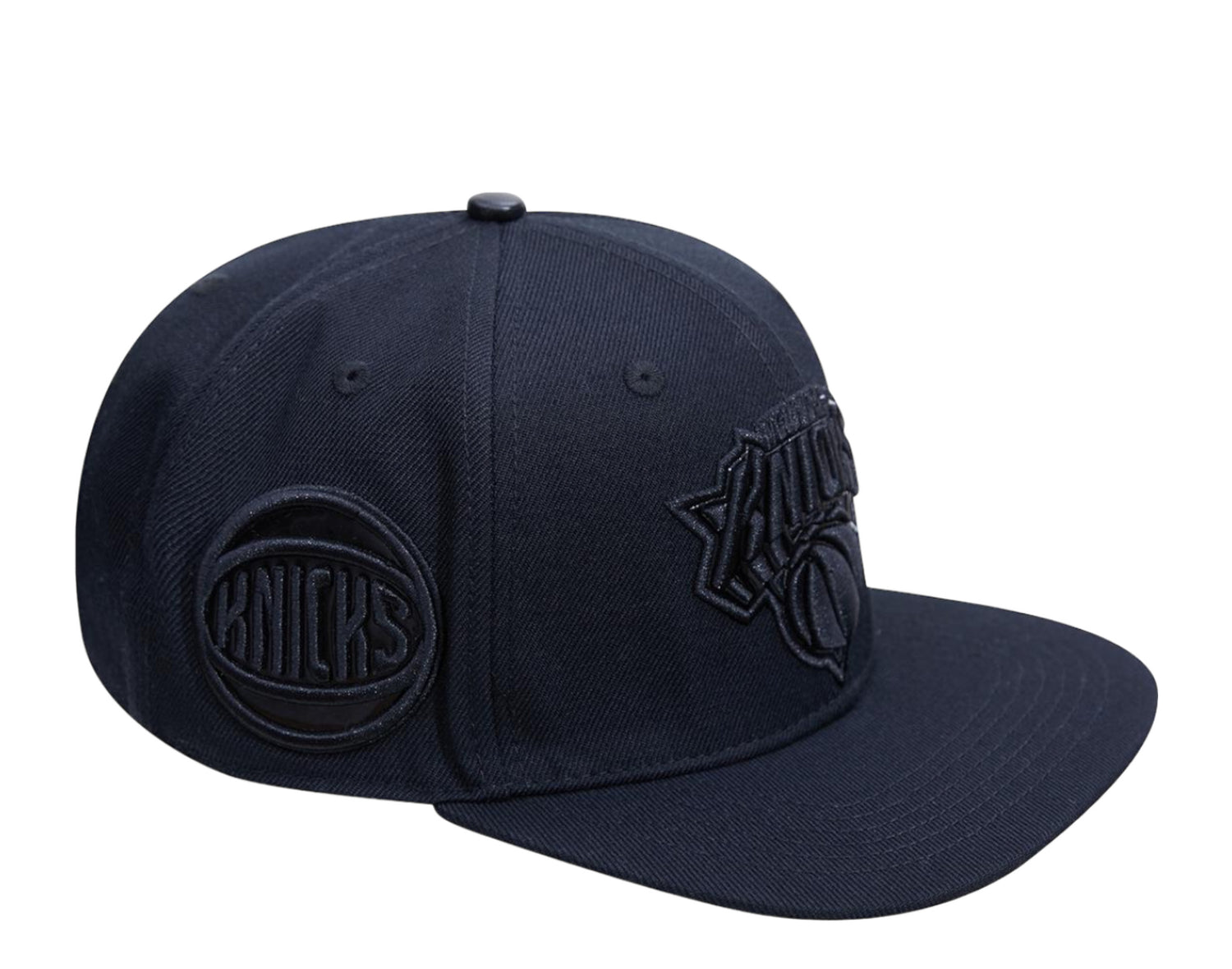 Pro Standard NBA New York Knicks Triple Black Logo Snapback Hat