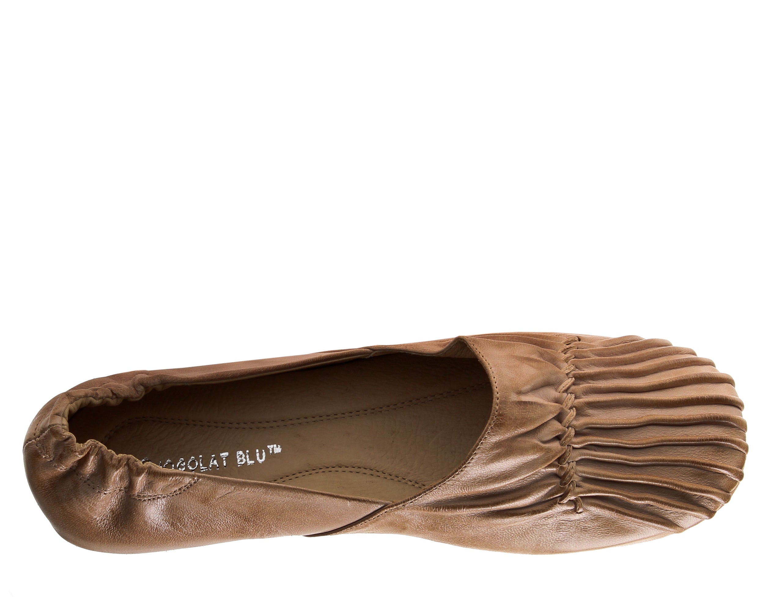 Chocolat Blu Cam2 Pleated Moccasin Flat Women's Shoes