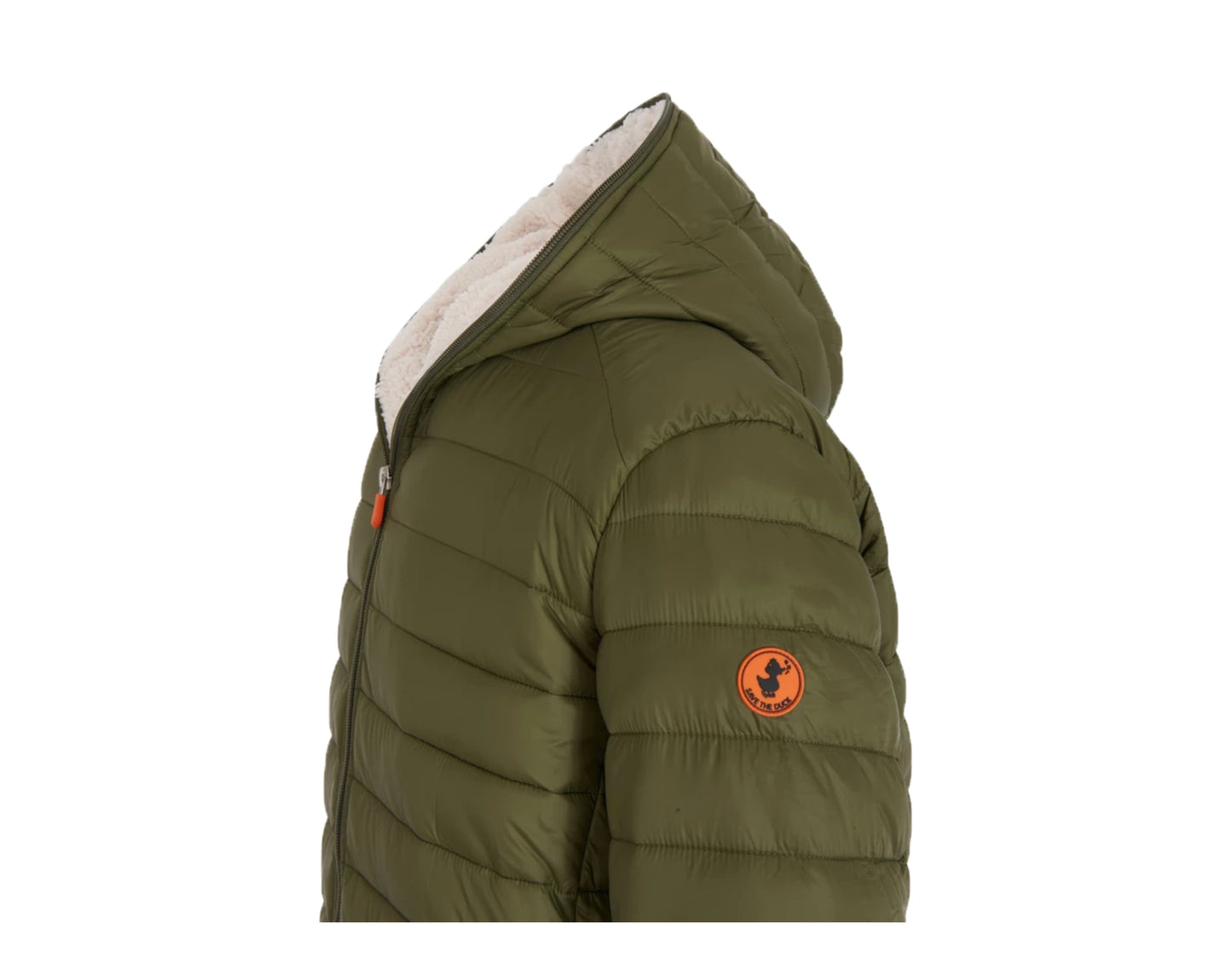 Save the Duck Giga Faux Sherpa Hooded Puffer Men's Jacket