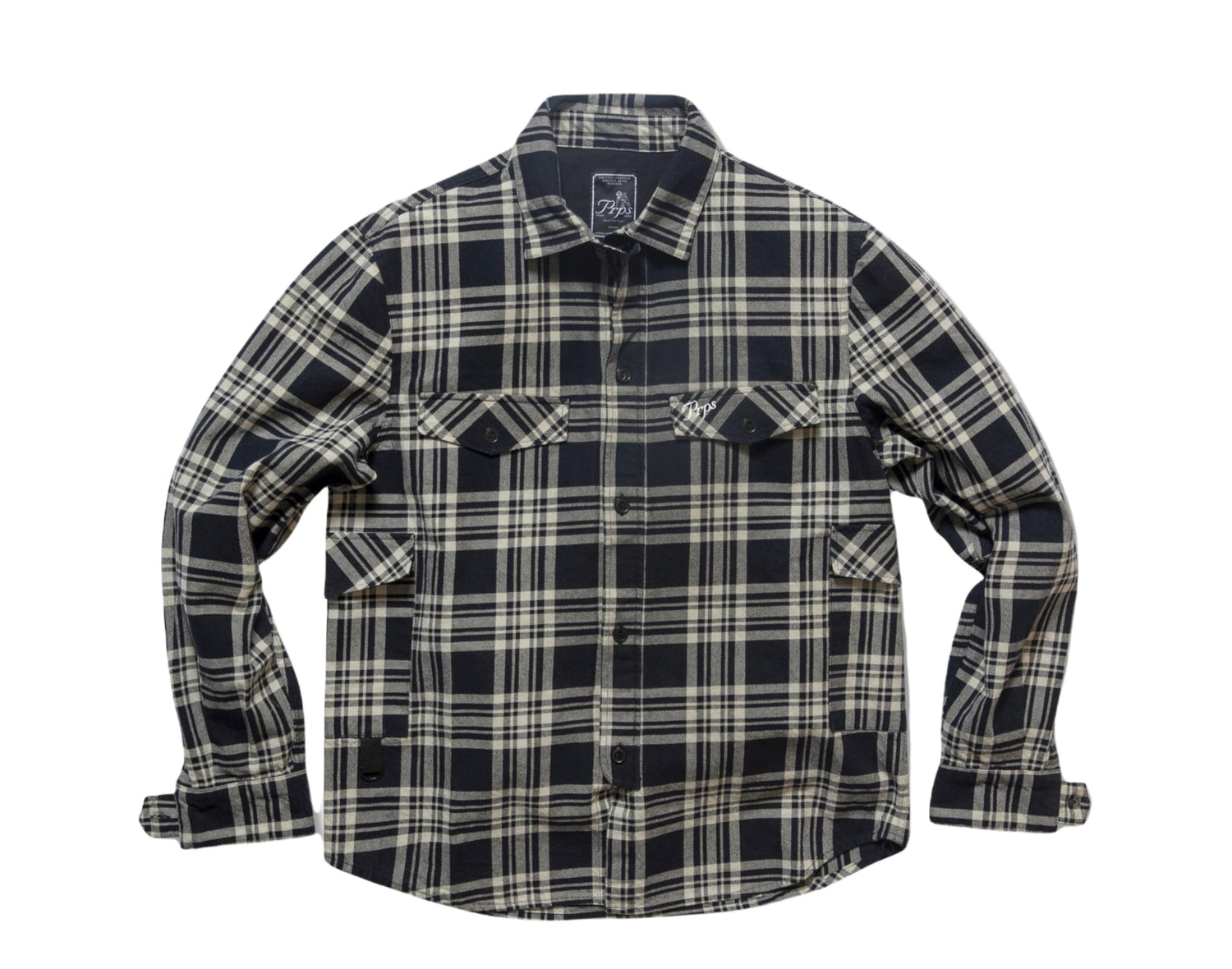 Prps Terrestrial Flannel Plaid Men's Button Down Shirt