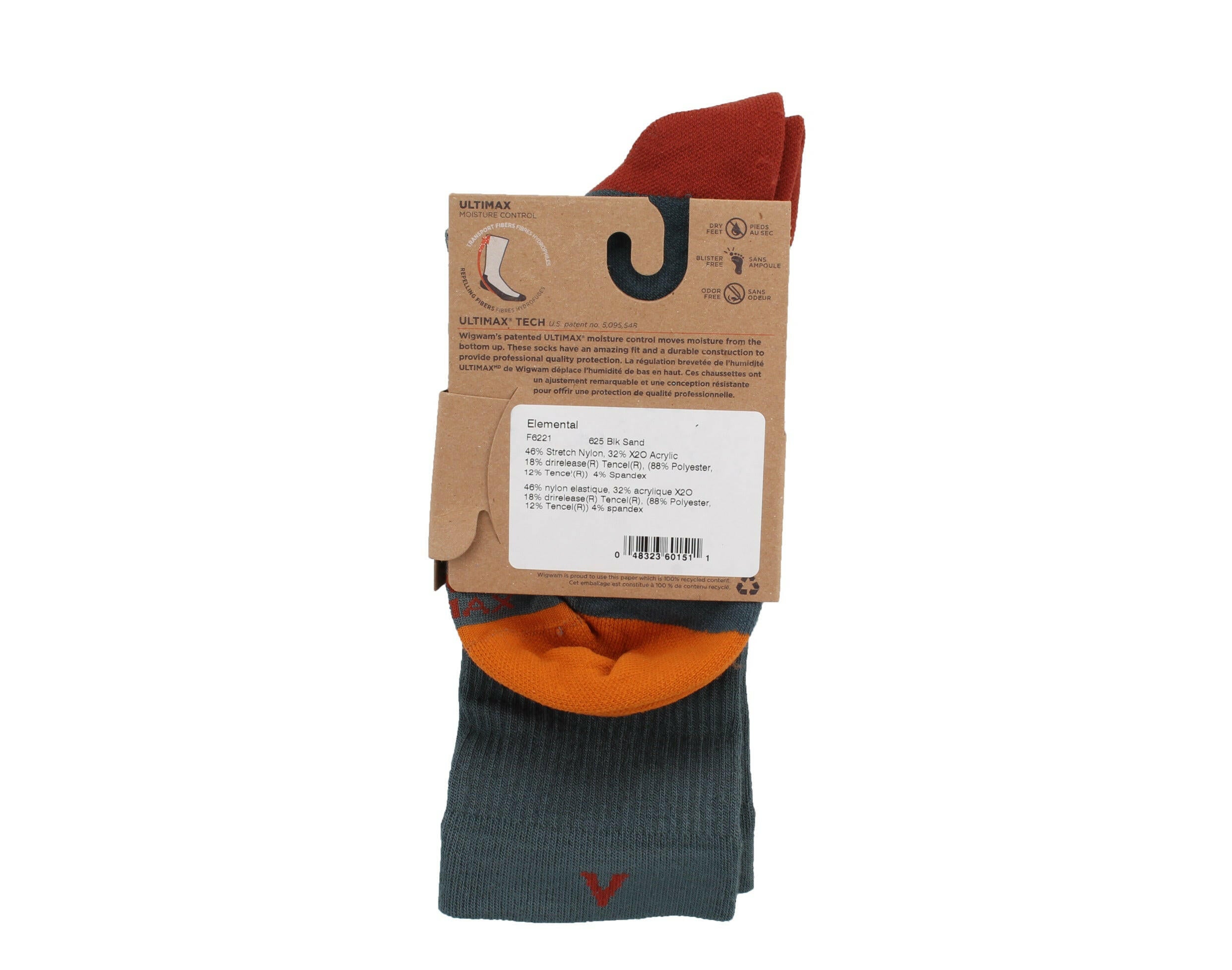 WigWam Elemental Crew Socks.