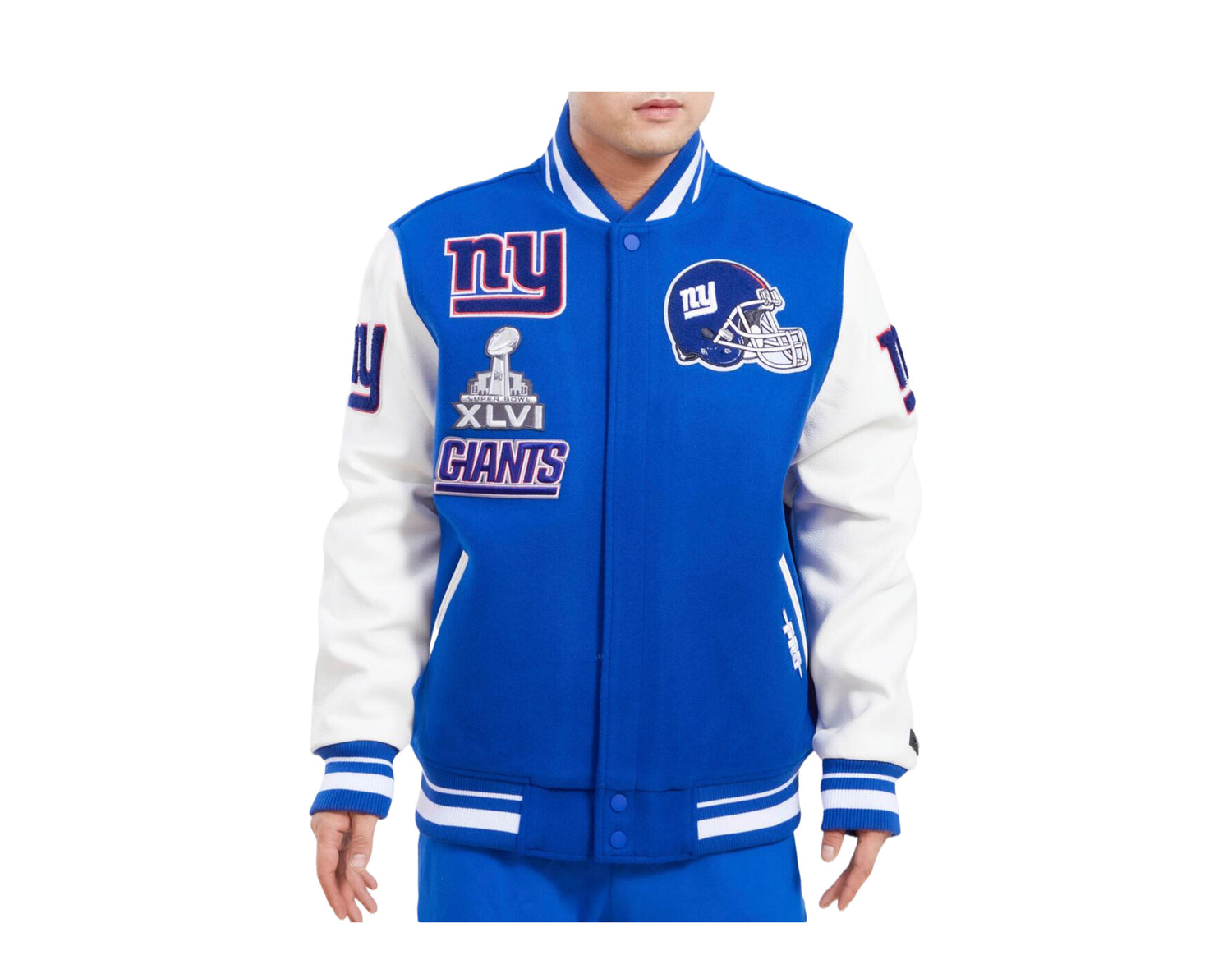 Pro Standard NFL New York Giants Mash Up Logo Varsity Men's Jacket