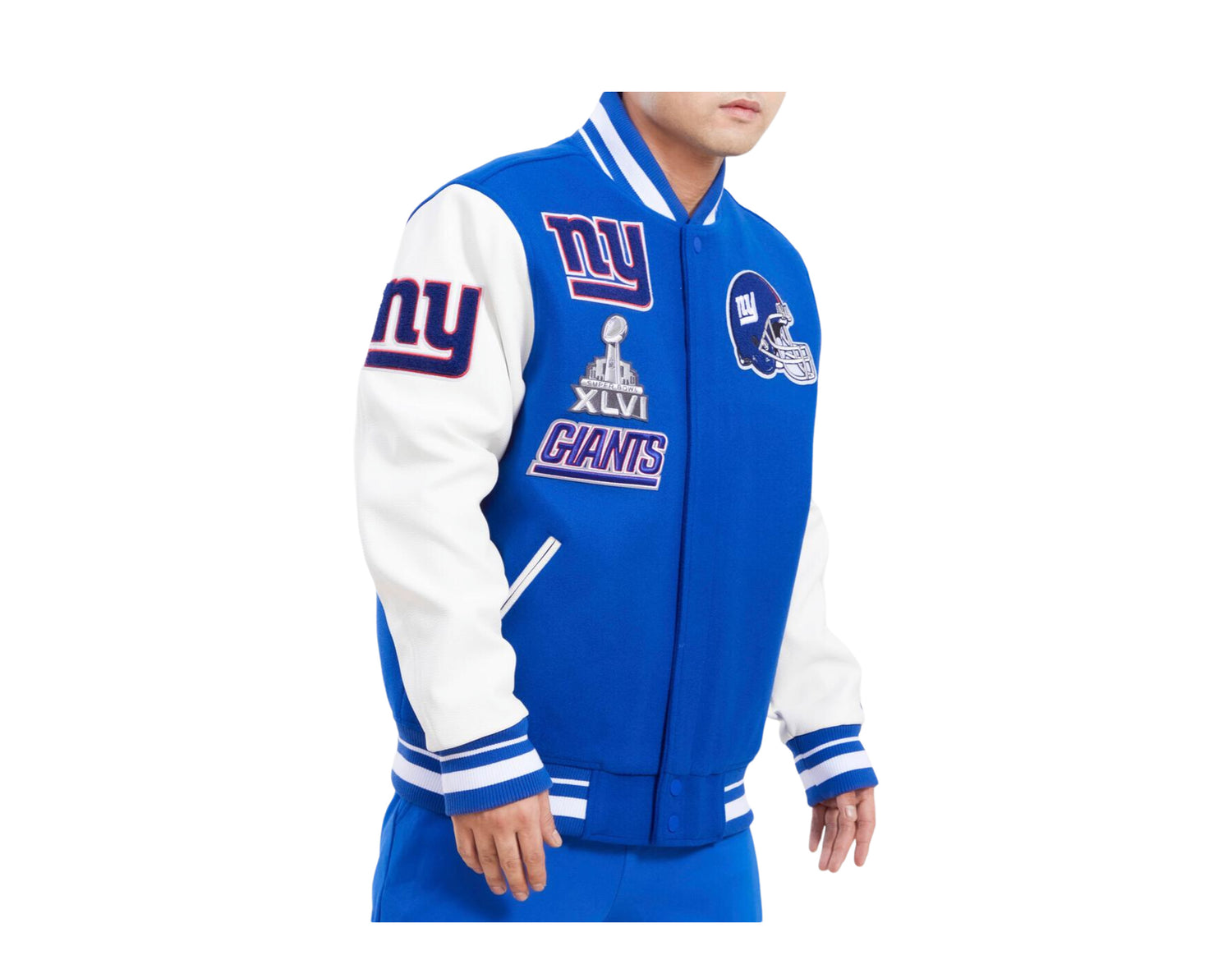 Pro Standard NFL New York Giants Mash Up Logo Varsity Men's Jacket