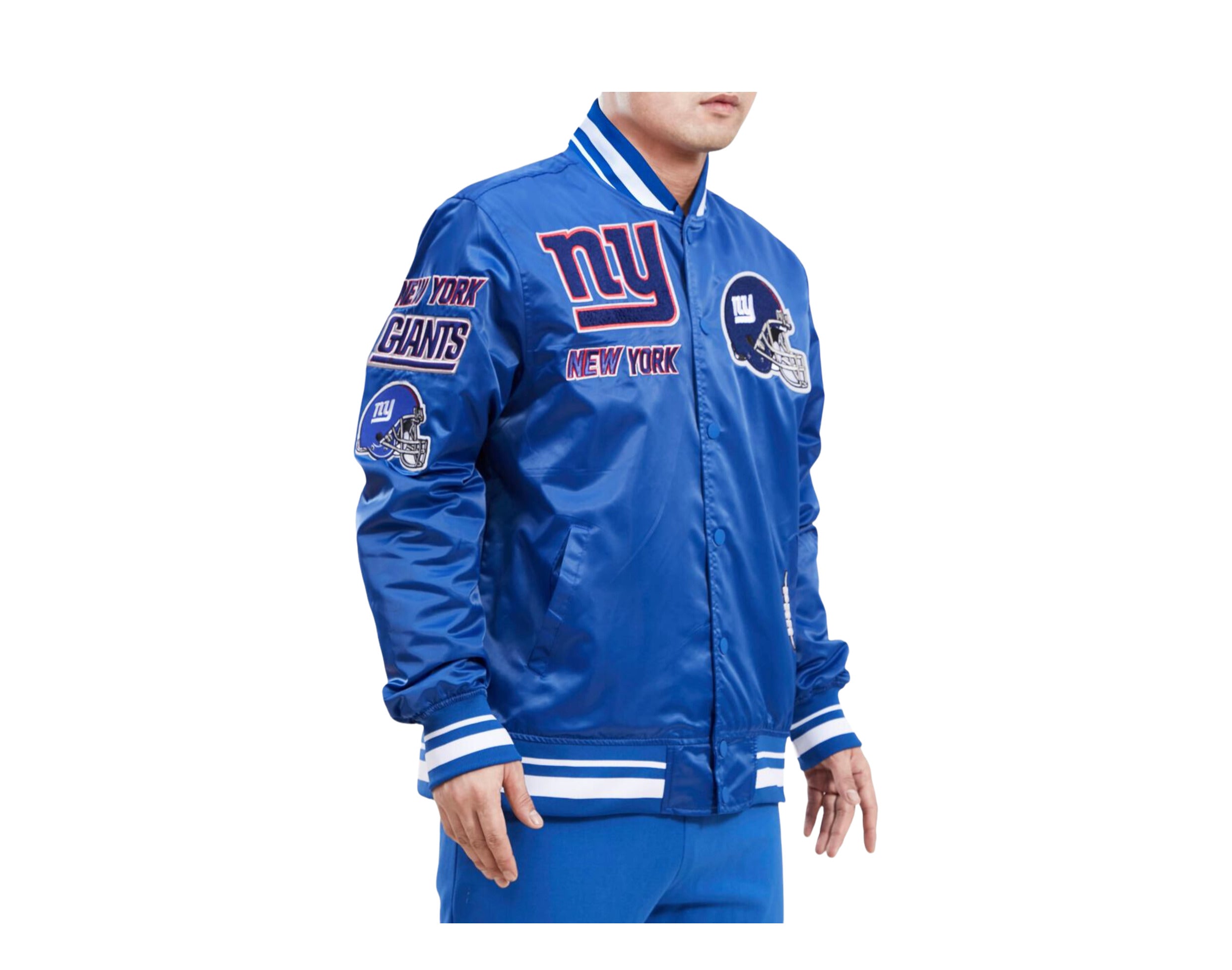 Blue and Red Satin New England Patriots Jacket - Jacket Makers