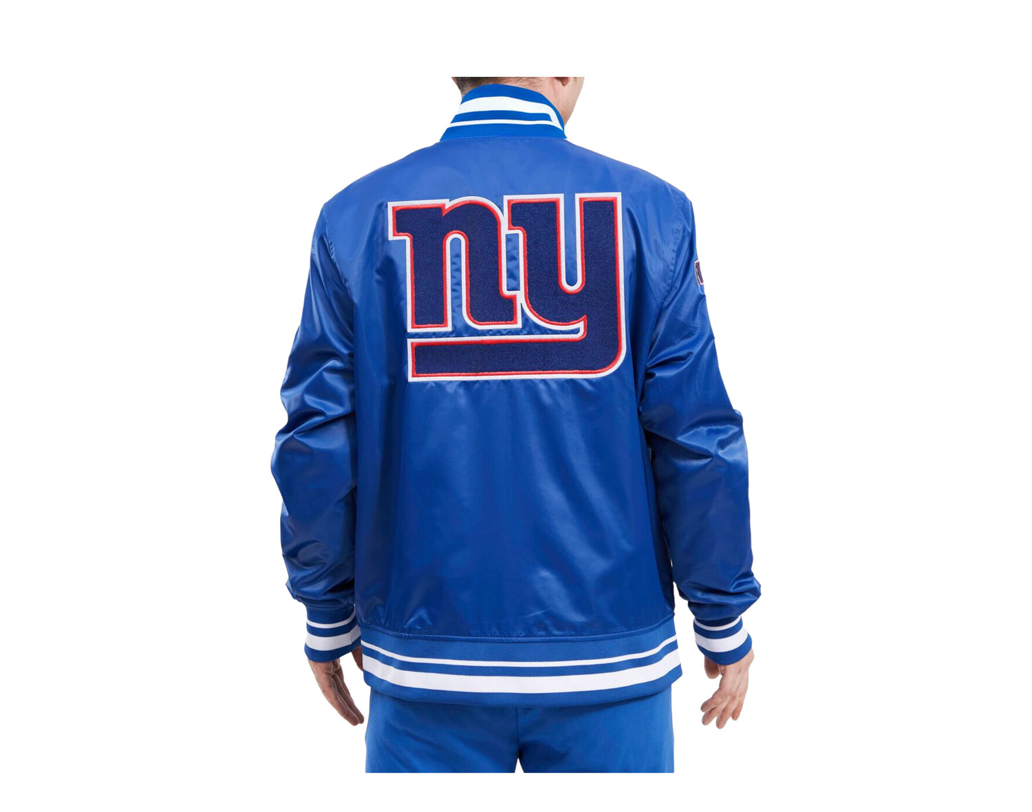 Pro Standard NFL New York Giants Mash Up Logo Satin Men's Jacket
