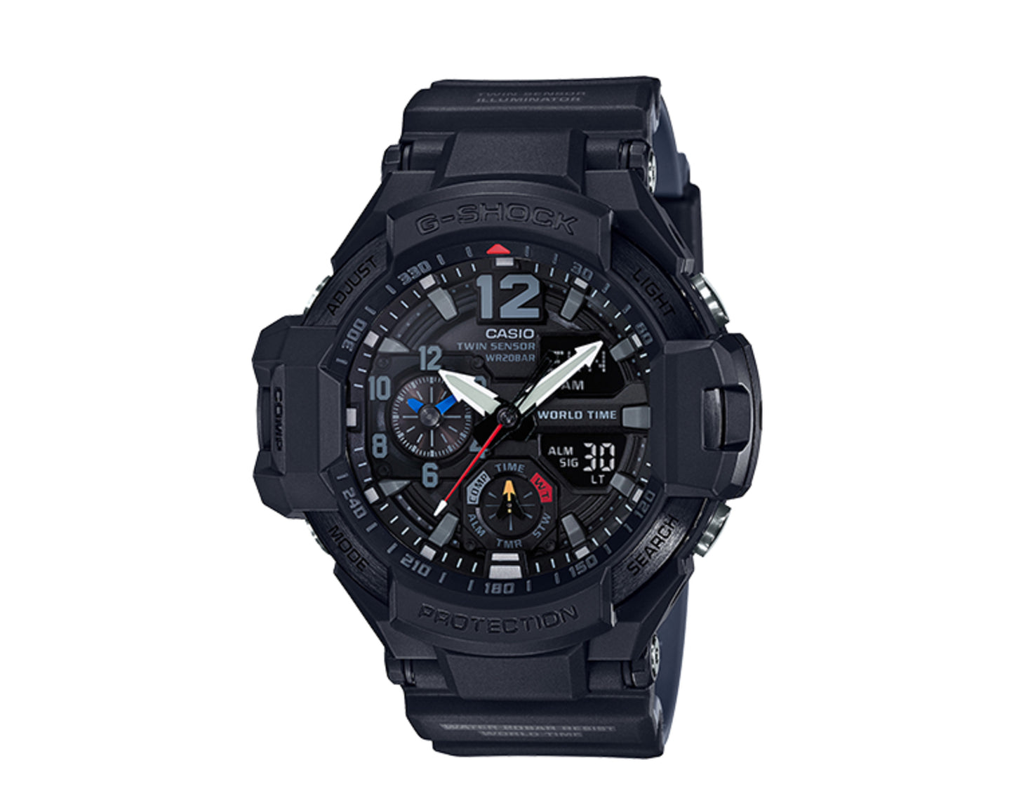 Casio G-Shock GA1100 Gravity Master A/D Resin Men's Watch