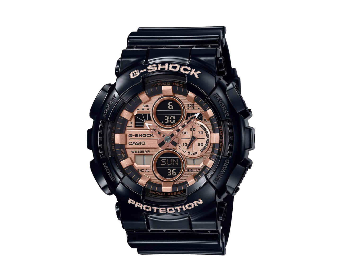Casio G-Shock GA140 Metal Face Analog-Digital Resin Men's Watch