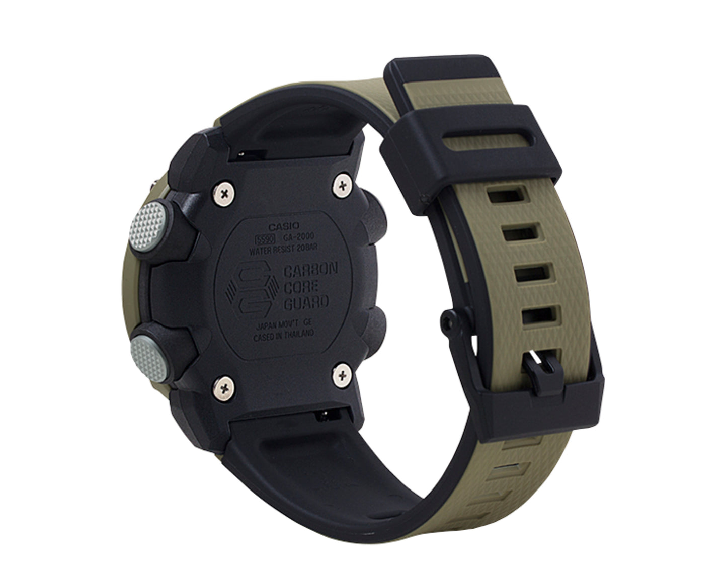 Casio G-Shock GA2000 Front Button Analog-Digital Metal and Resin Men's Watch