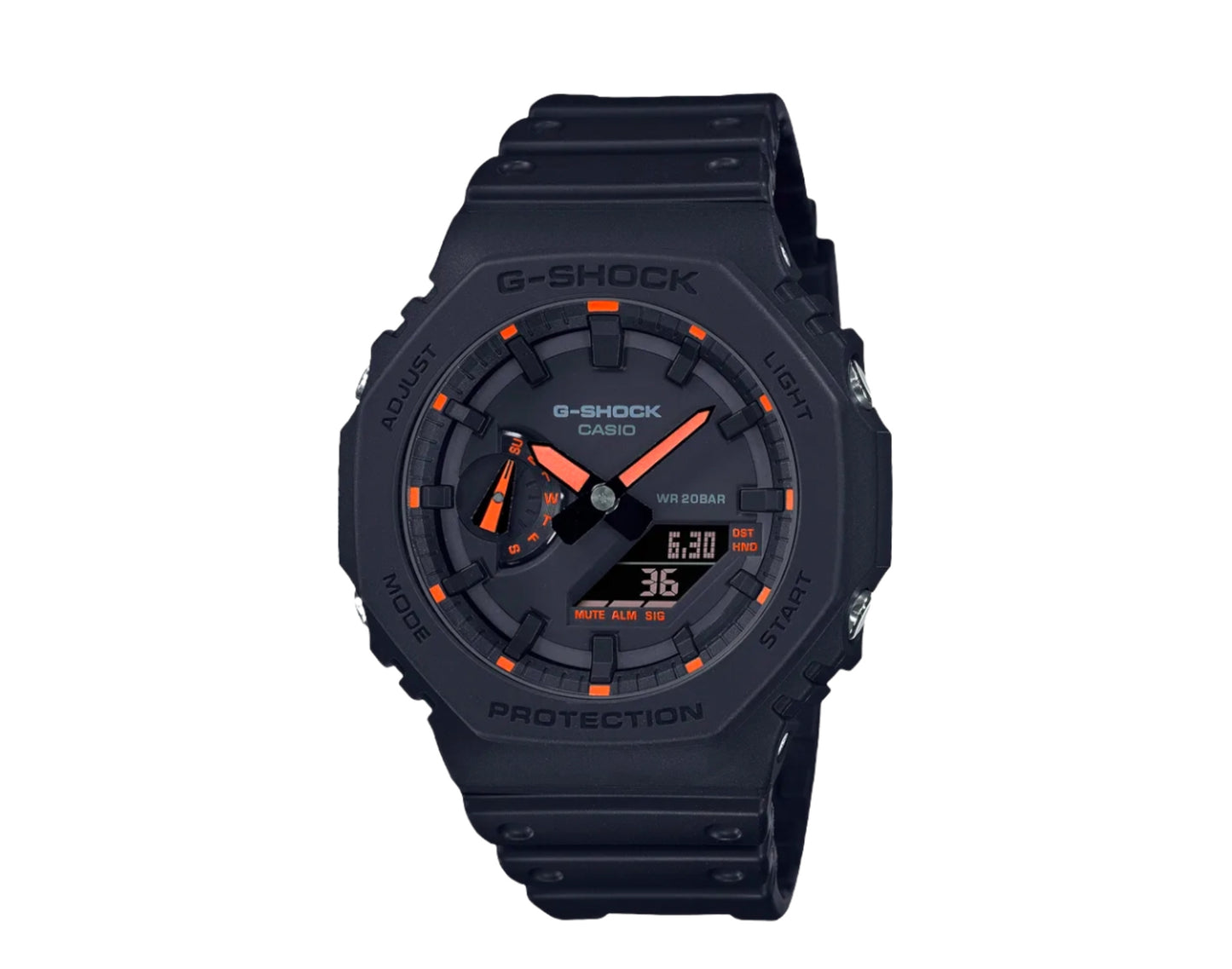 Casio G-Shock GA2100 Analog-Digital Carbon Resin Watch