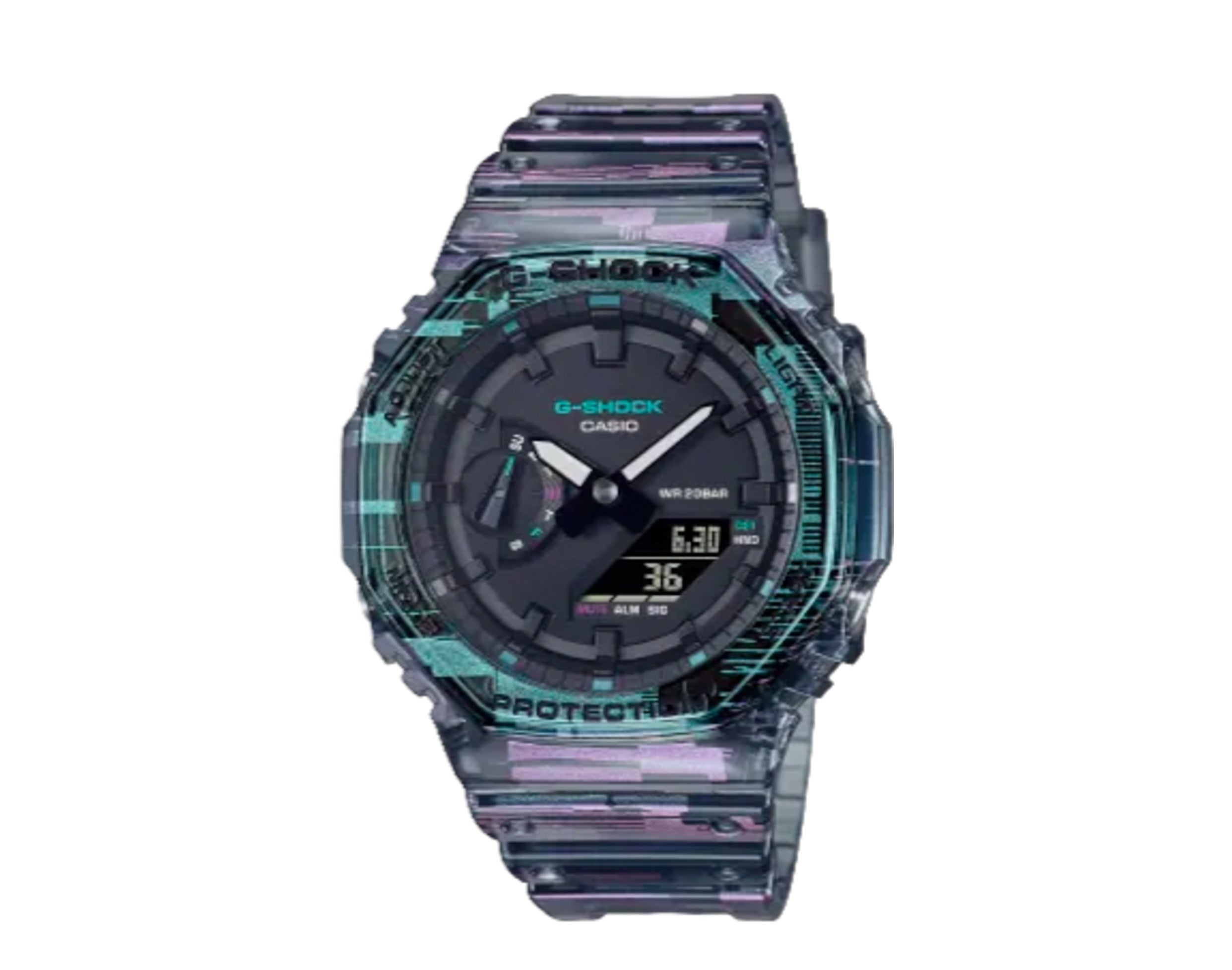 Casio G-Shock GA2100NN Digital Glitch Pack Analog-Digital Resin Watch