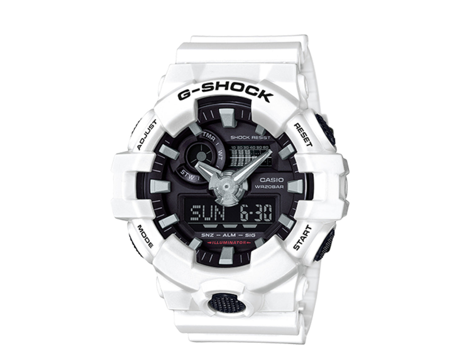Casio G-Shock GA700 Front Button Analog Digital Resin Men's Watch