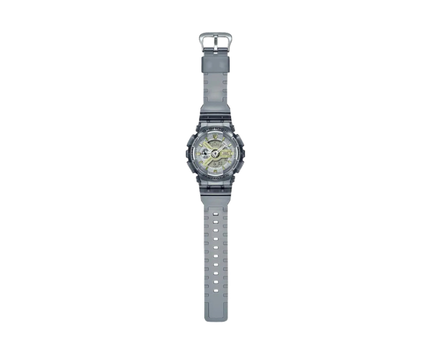 Casio G-Shock GMAS110GS S Series Semi-Transparent Analog Digital Resin Women's Watch