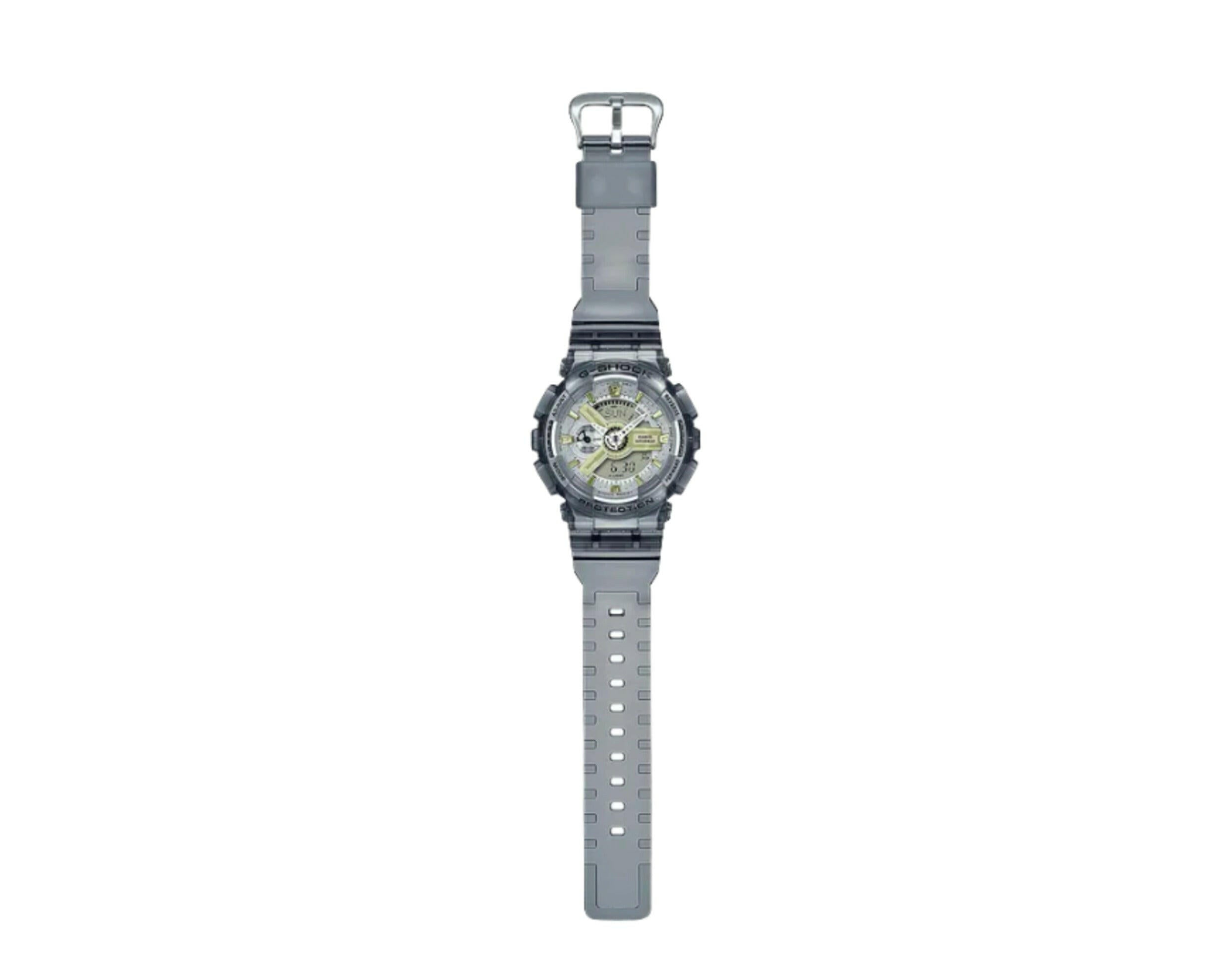 Casio G-Shock GMAS110GS S Series Semi-Transparent Analog Digital Resin Women's Watch.