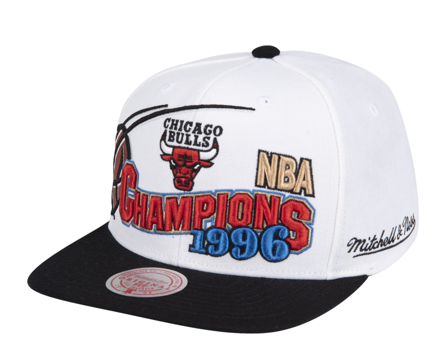 Mitchell & Ness NBA Chicago Bulls HWC 96 Champions Wave 2 Tone Snapback Hat