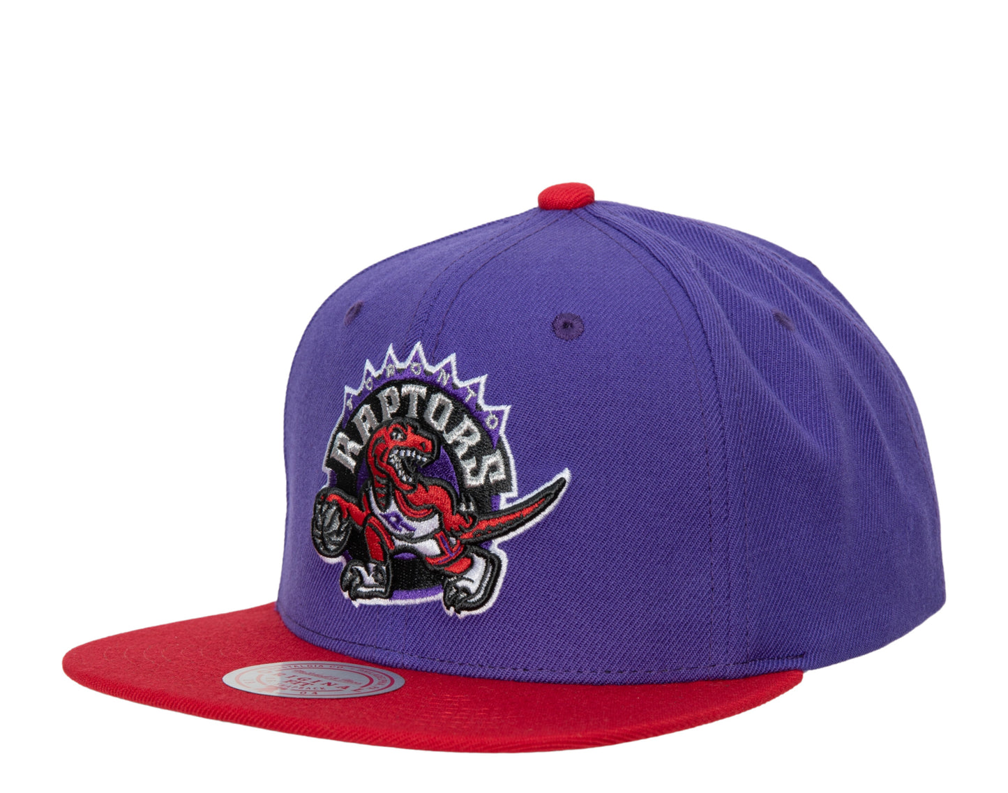 Mitchell & Ness NBA Toronto Raptors Team Logo 2 Tone Snapback Hat, Cap, New