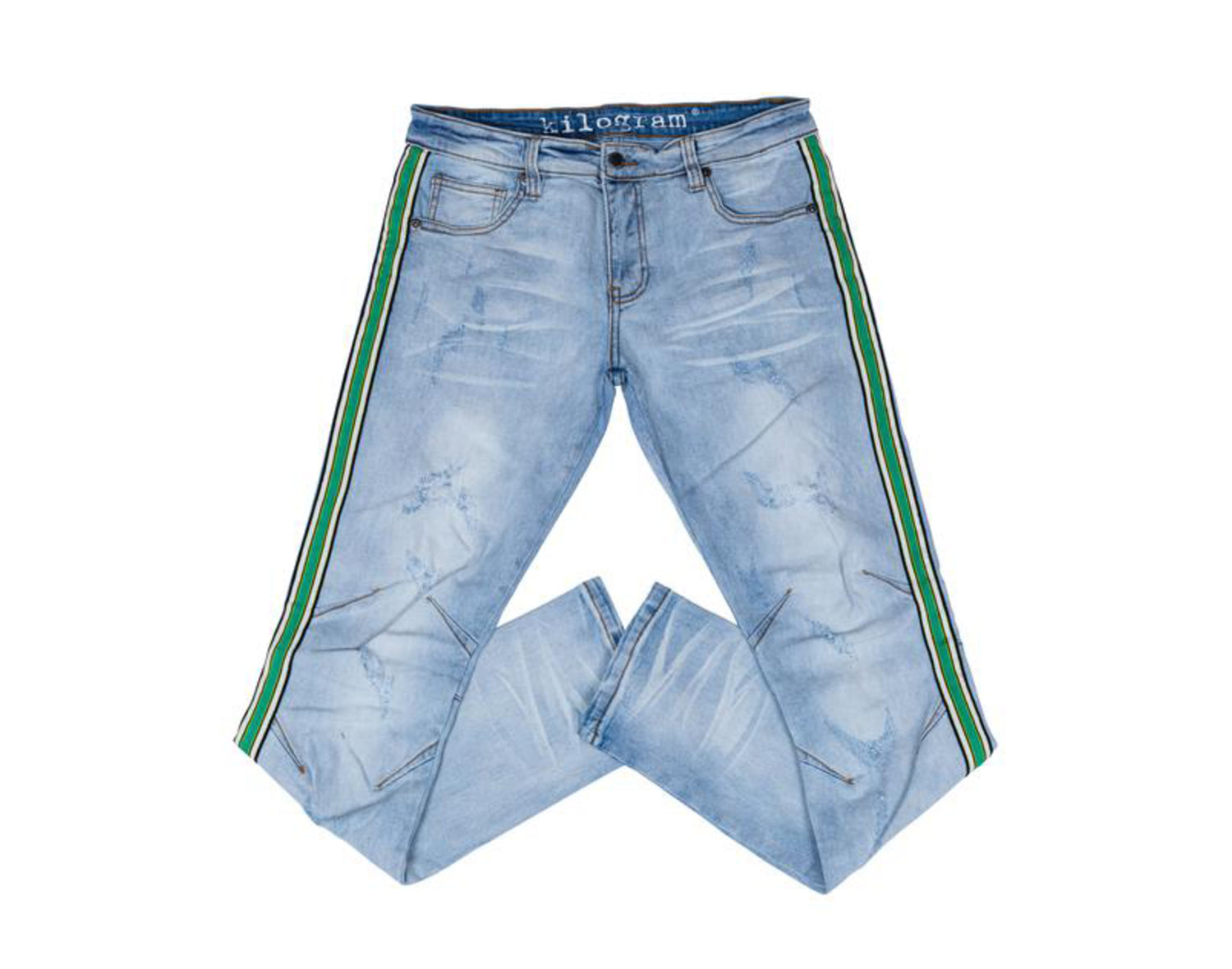 Kilogram Denim Striped Men's Jeans