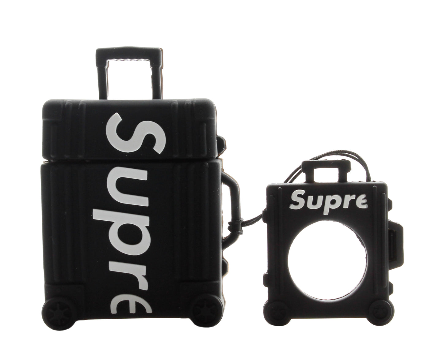 KM Supreme Inspired Suitcase Concept Design Airpods Case Cover with Ring Holder