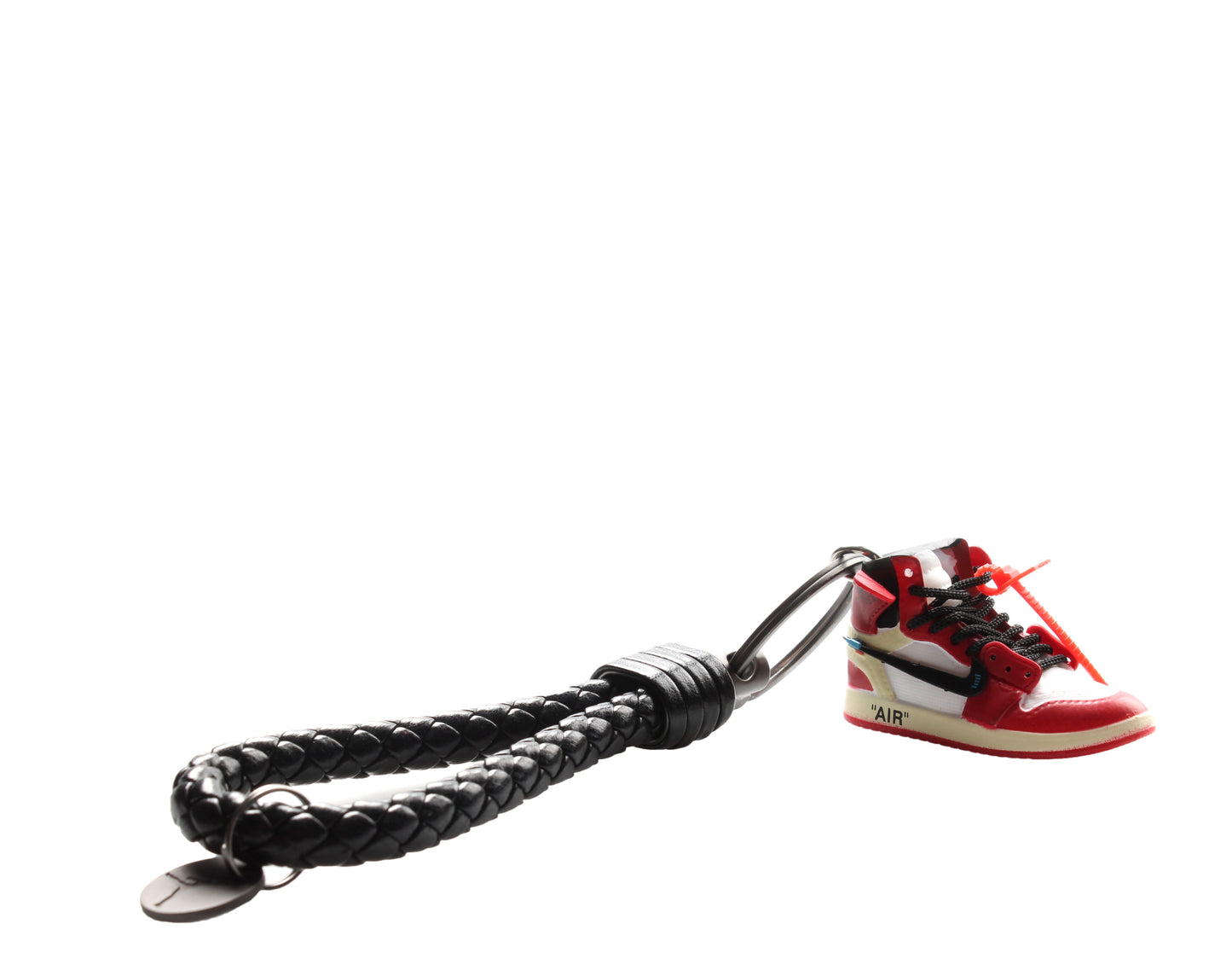 KM 3D AJ1 Off-White Chicago Inspired Sneaker Keychain