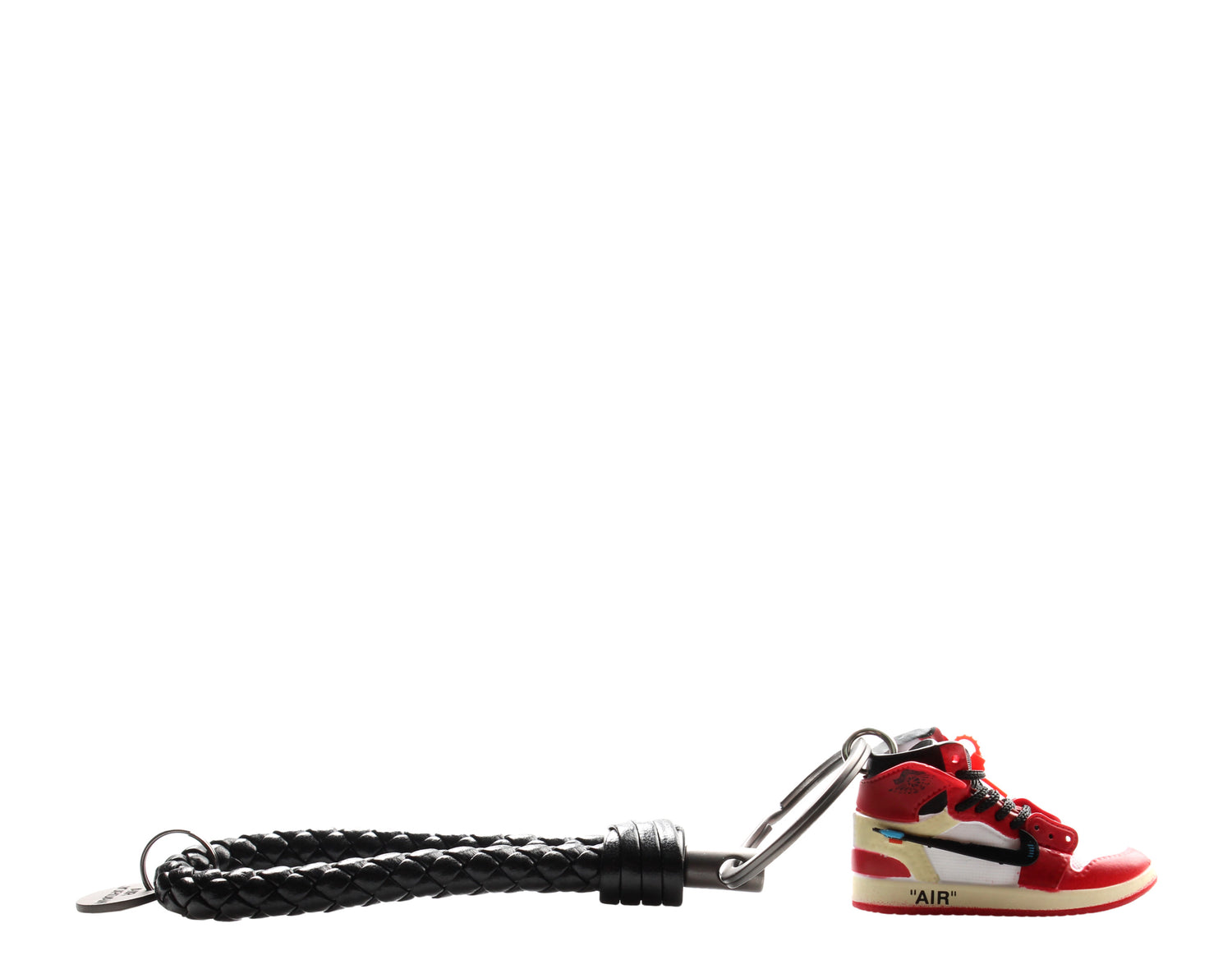 KM 3D AJ1 Off-White Chicago Inspired Sneaker Keychain