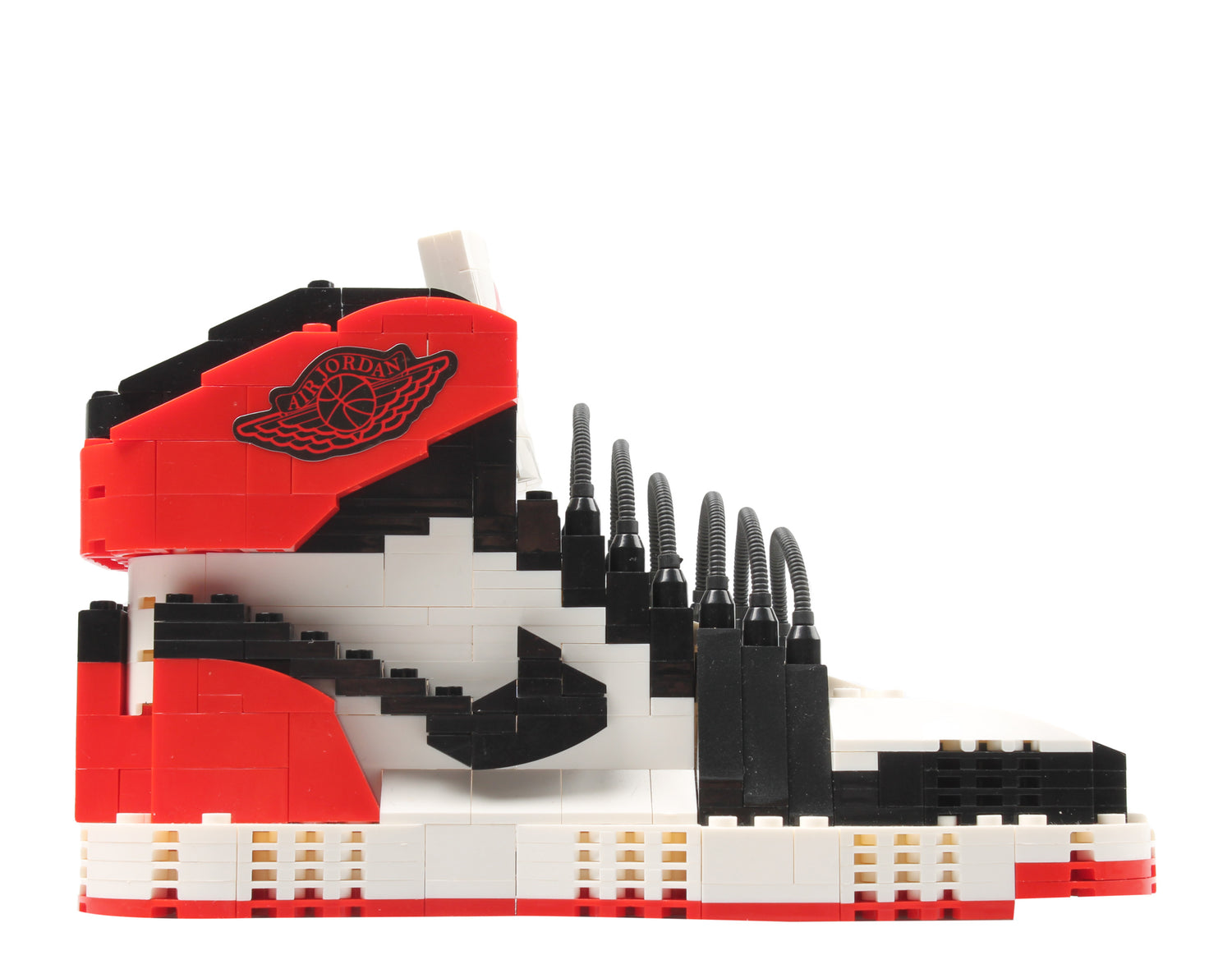 KM 3D AJ1 Black Toe SneakerLego Set - Unassembled